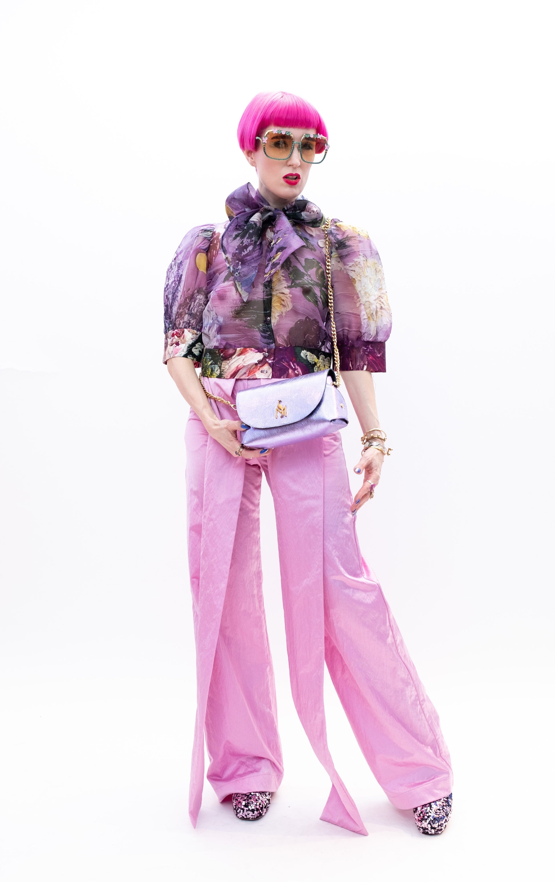 Blouse Organza Flowers