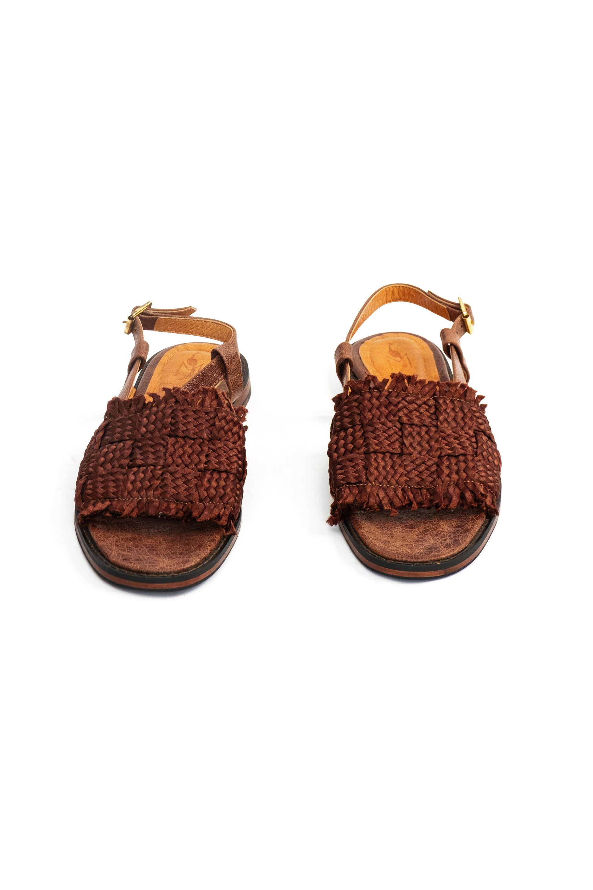 Handmade Sandals Woven Brown