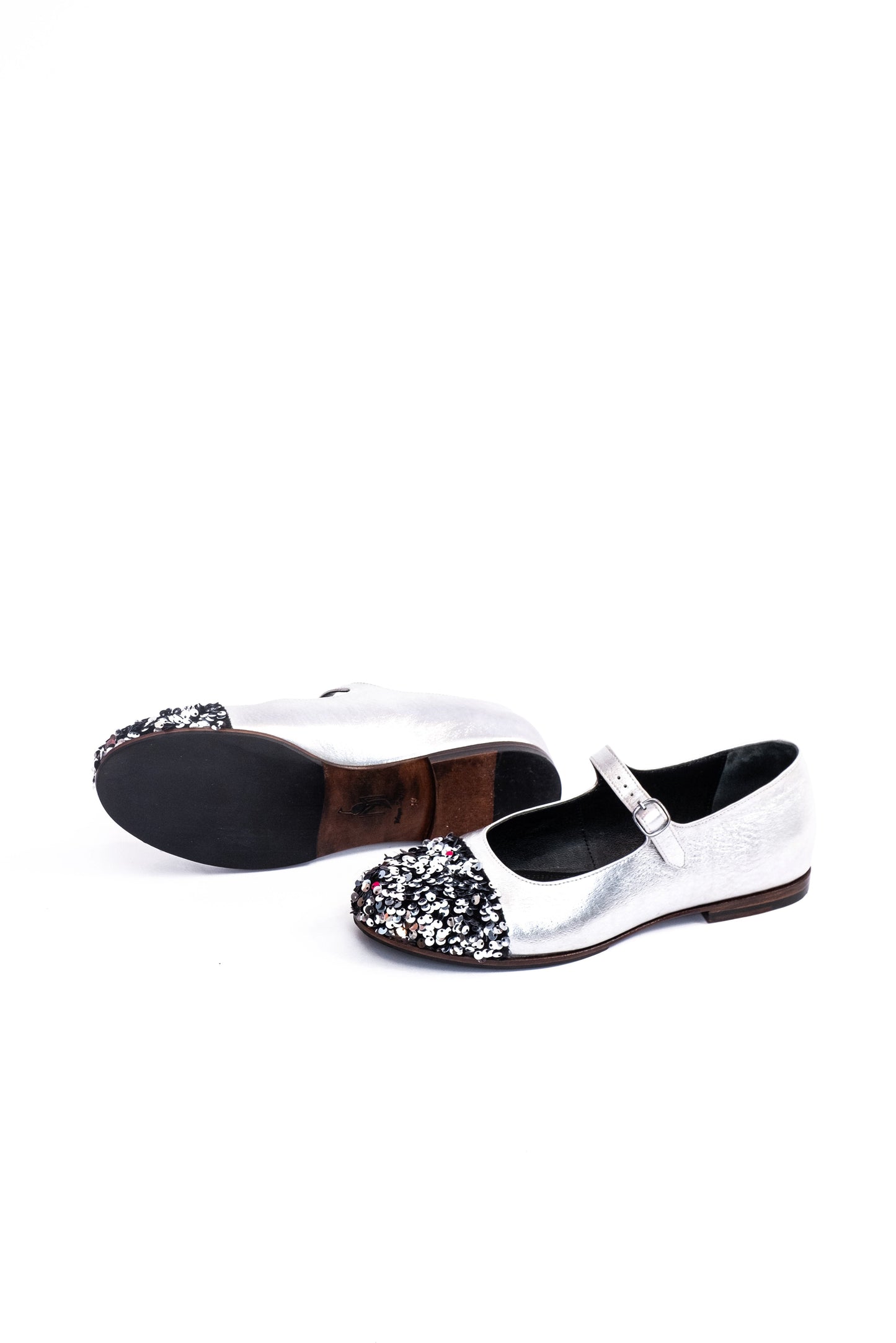 Handmade Ballerina Silver Glitter