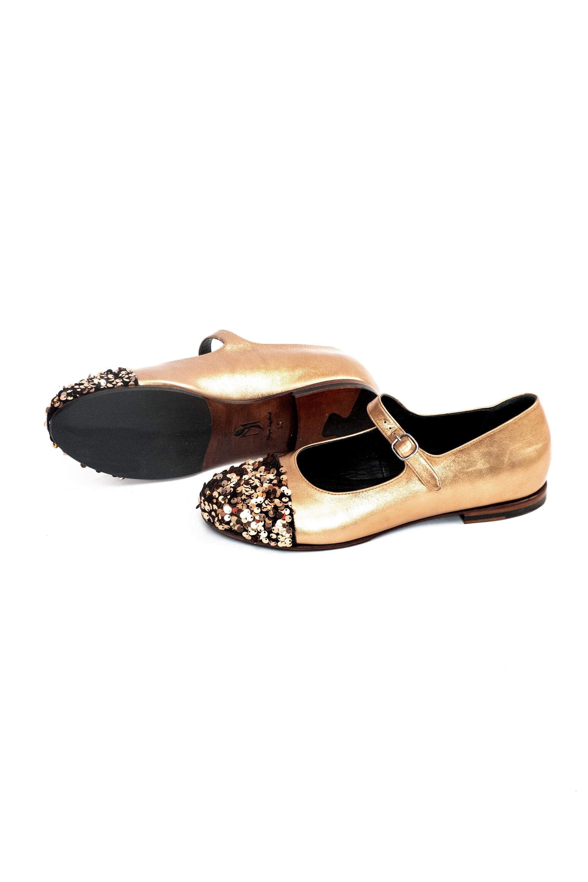 Handmade Ballerina Copper Glitter