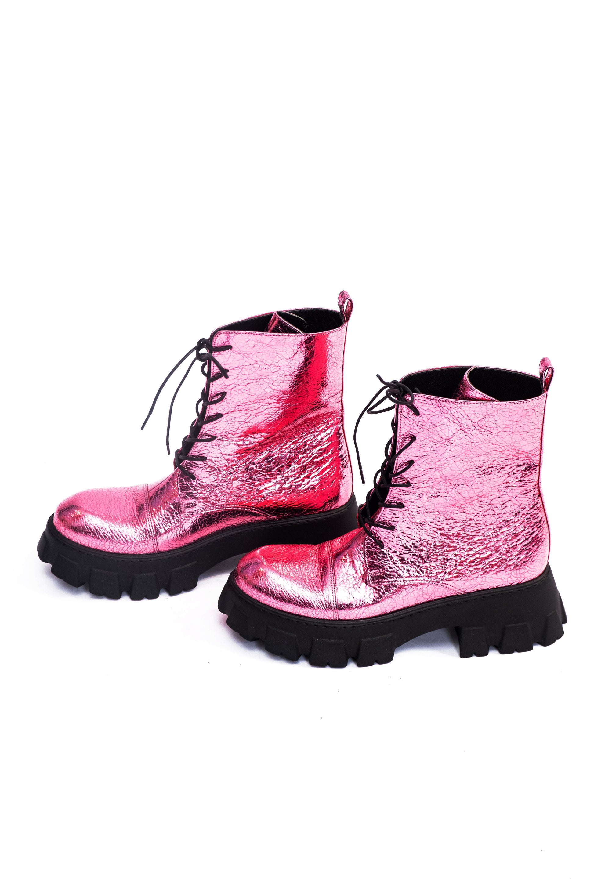 Handmade Ankle Boots Pink
