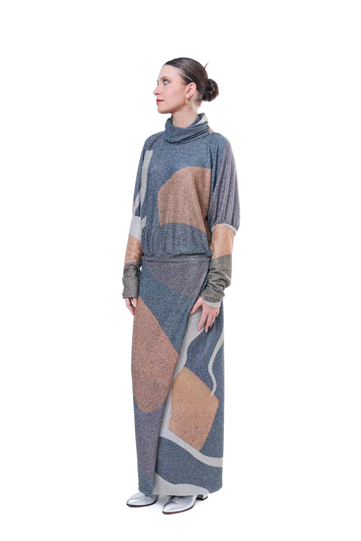 Dress Grapfic Printed Lurex