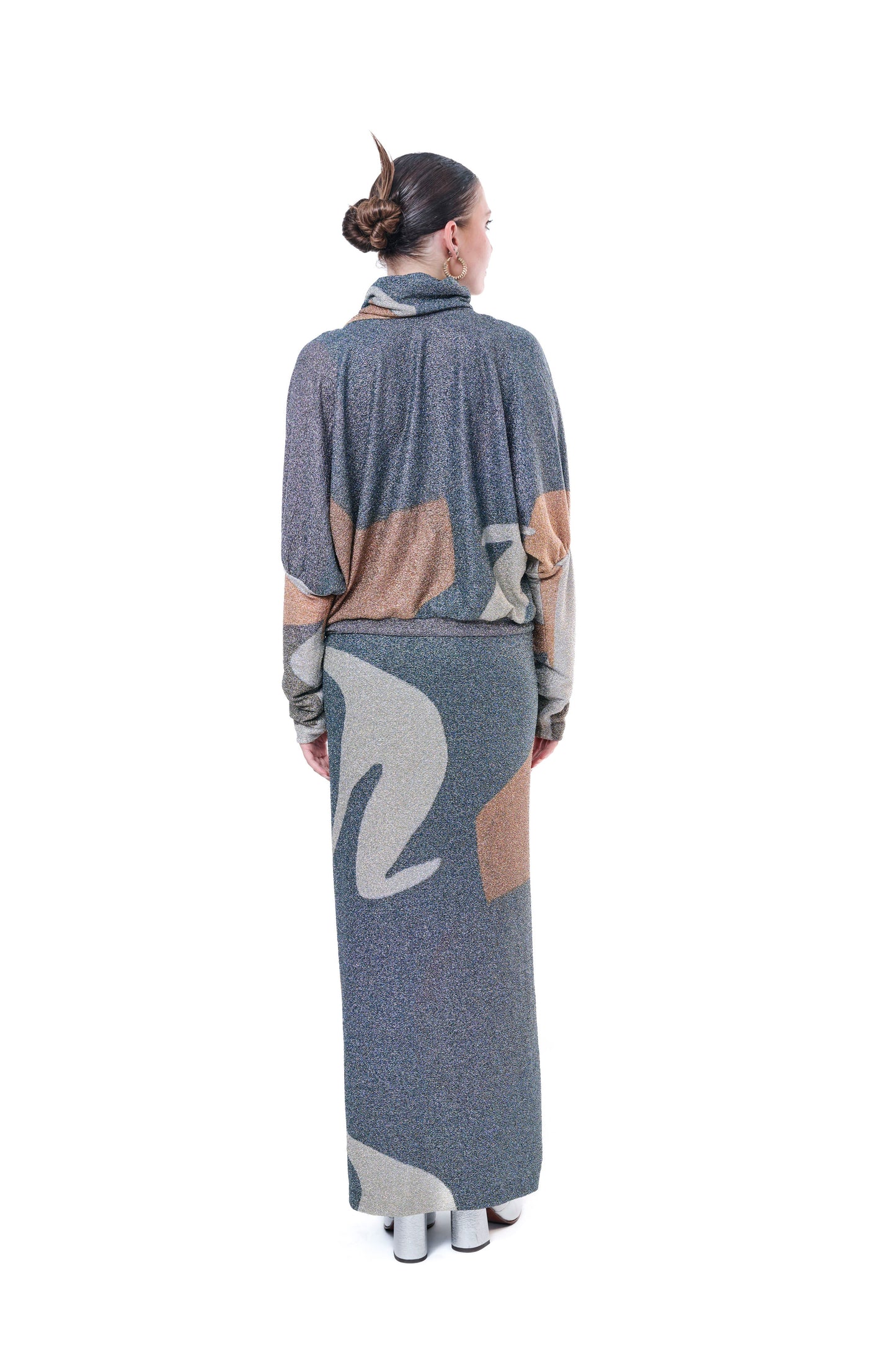 Dress Grapfic Printed Lurex