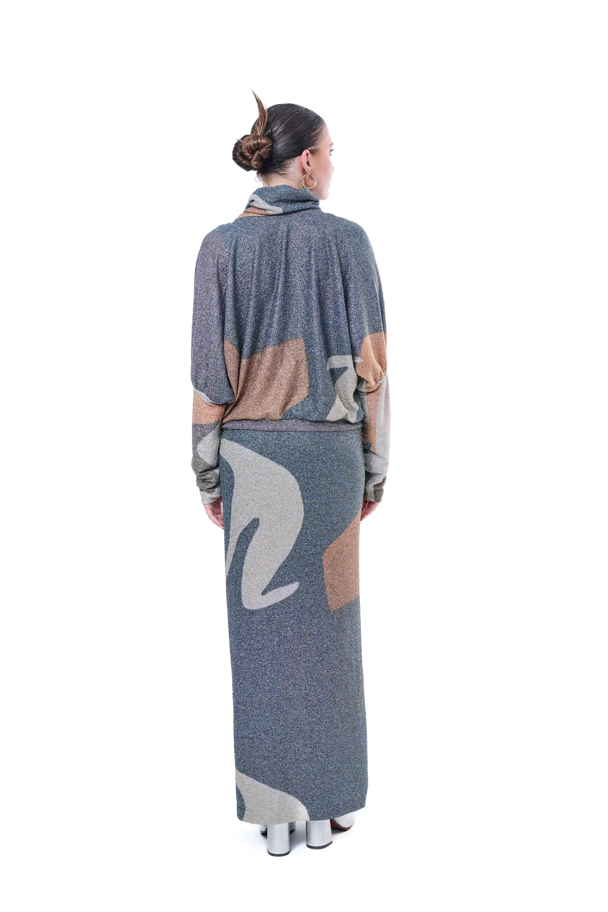 Dress Grapfic Printed Lurex