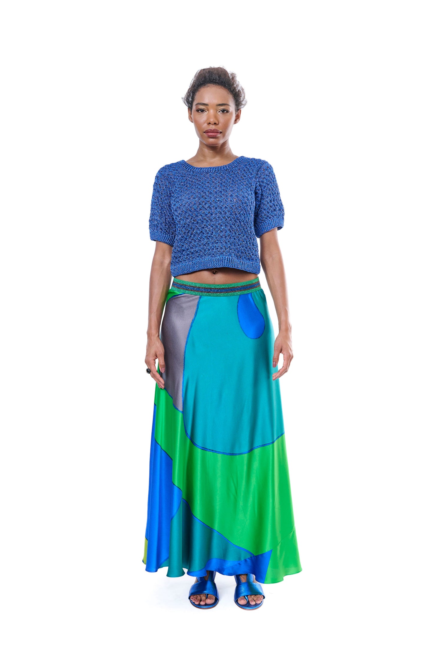 Handmade TOP Short Blue