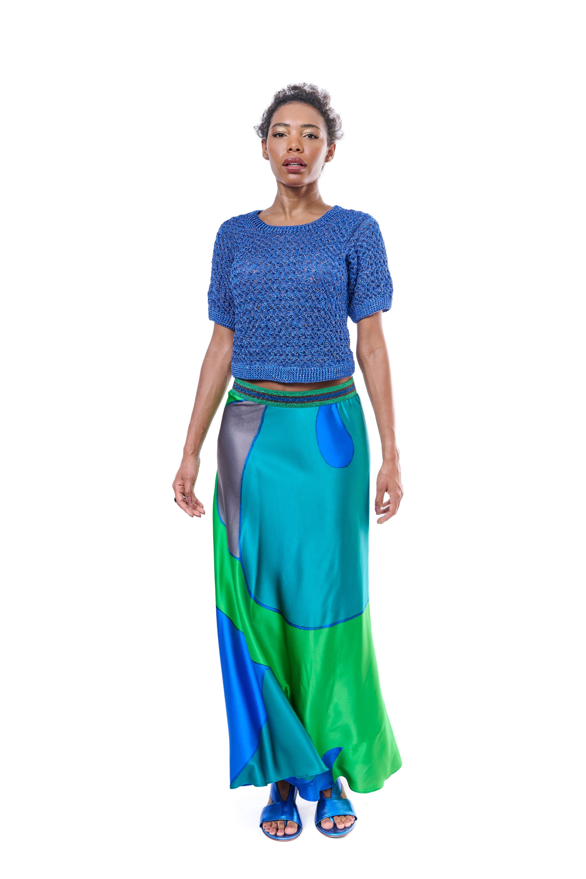 Handmade TOP Short Blue