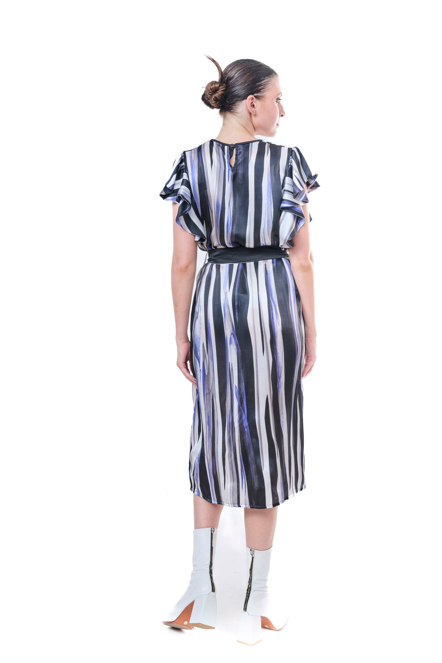 Dress Graphic Print Pure Silk