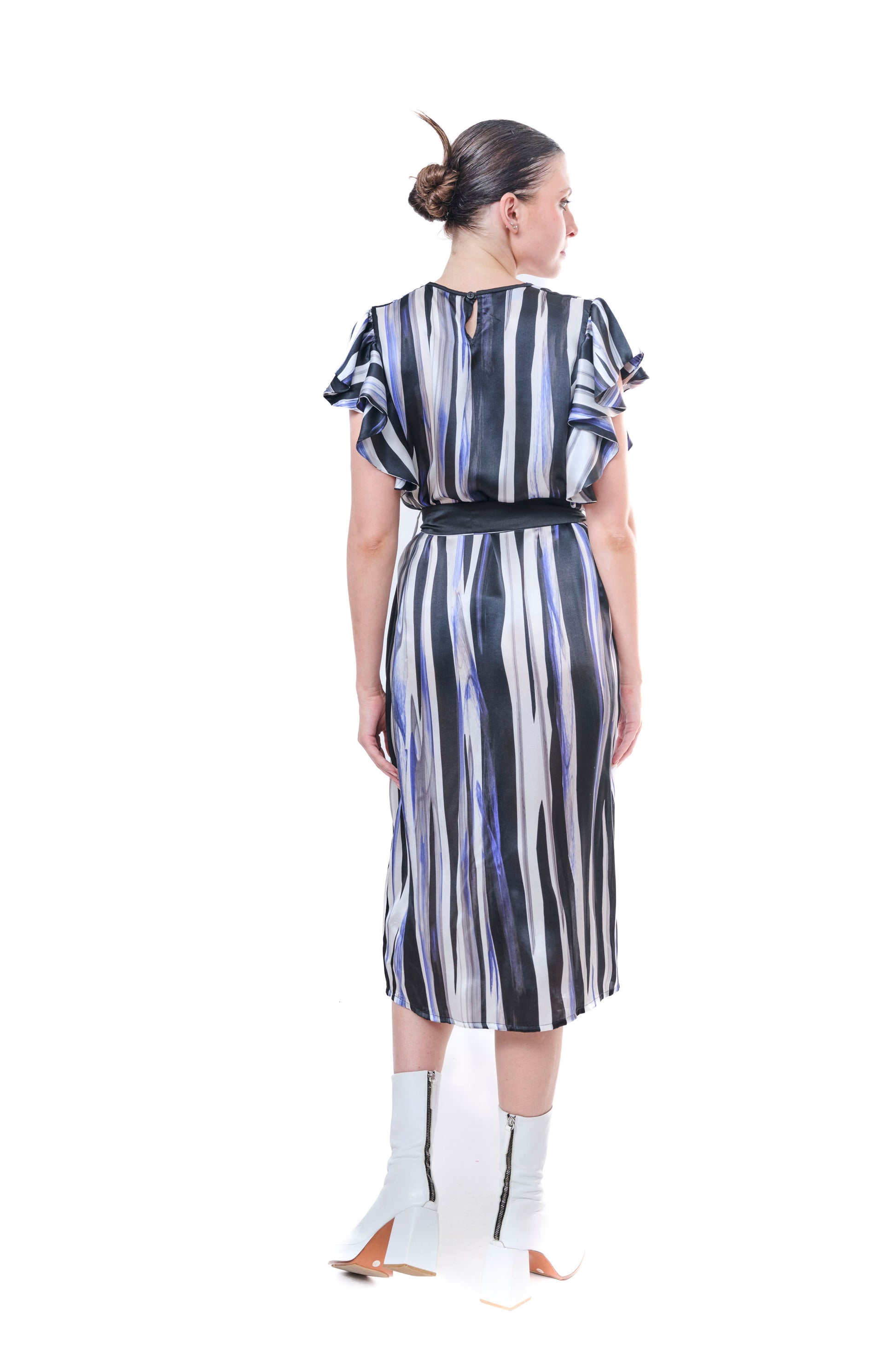 Dress Graphic Print Pure Silk