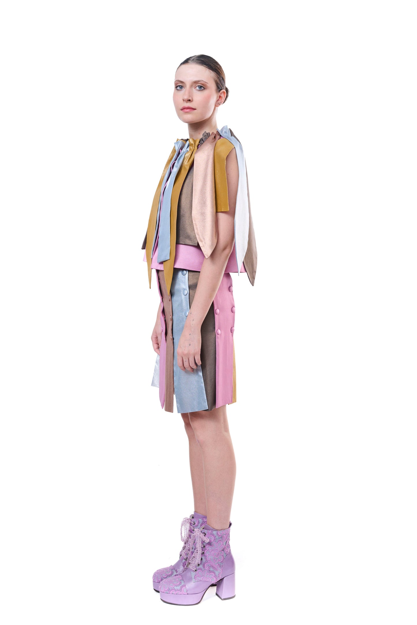 Handmade Top Sleeveless Satin