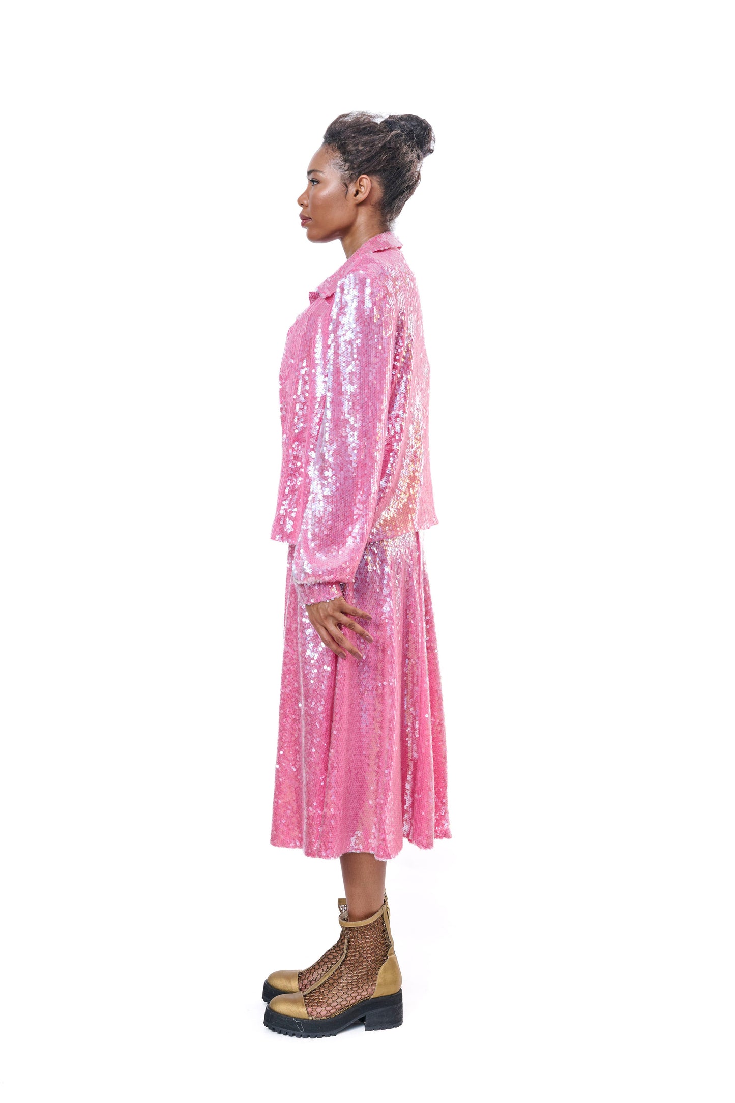 Blouse Sequins Pink