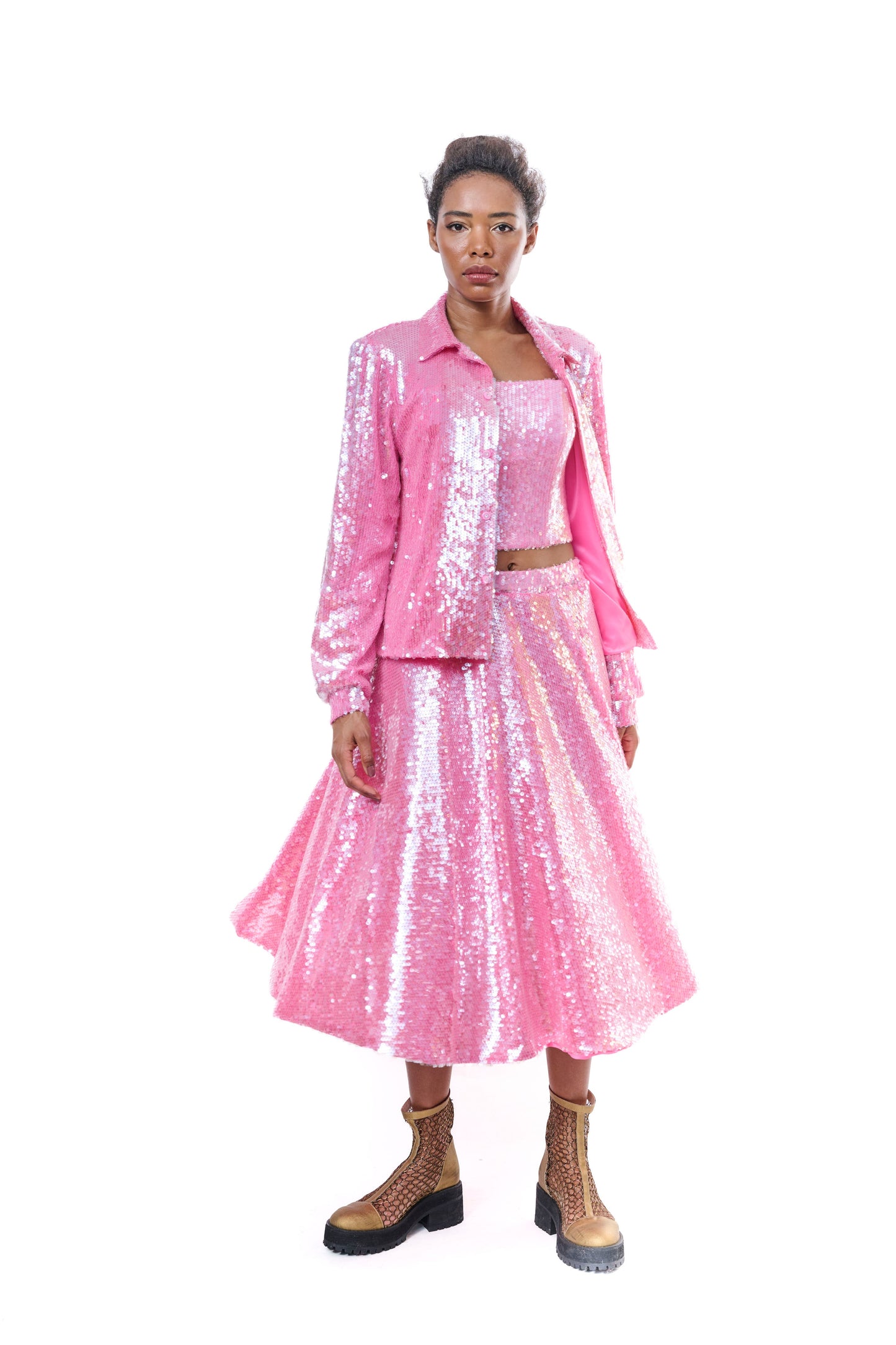 Blouse Sequins Pink