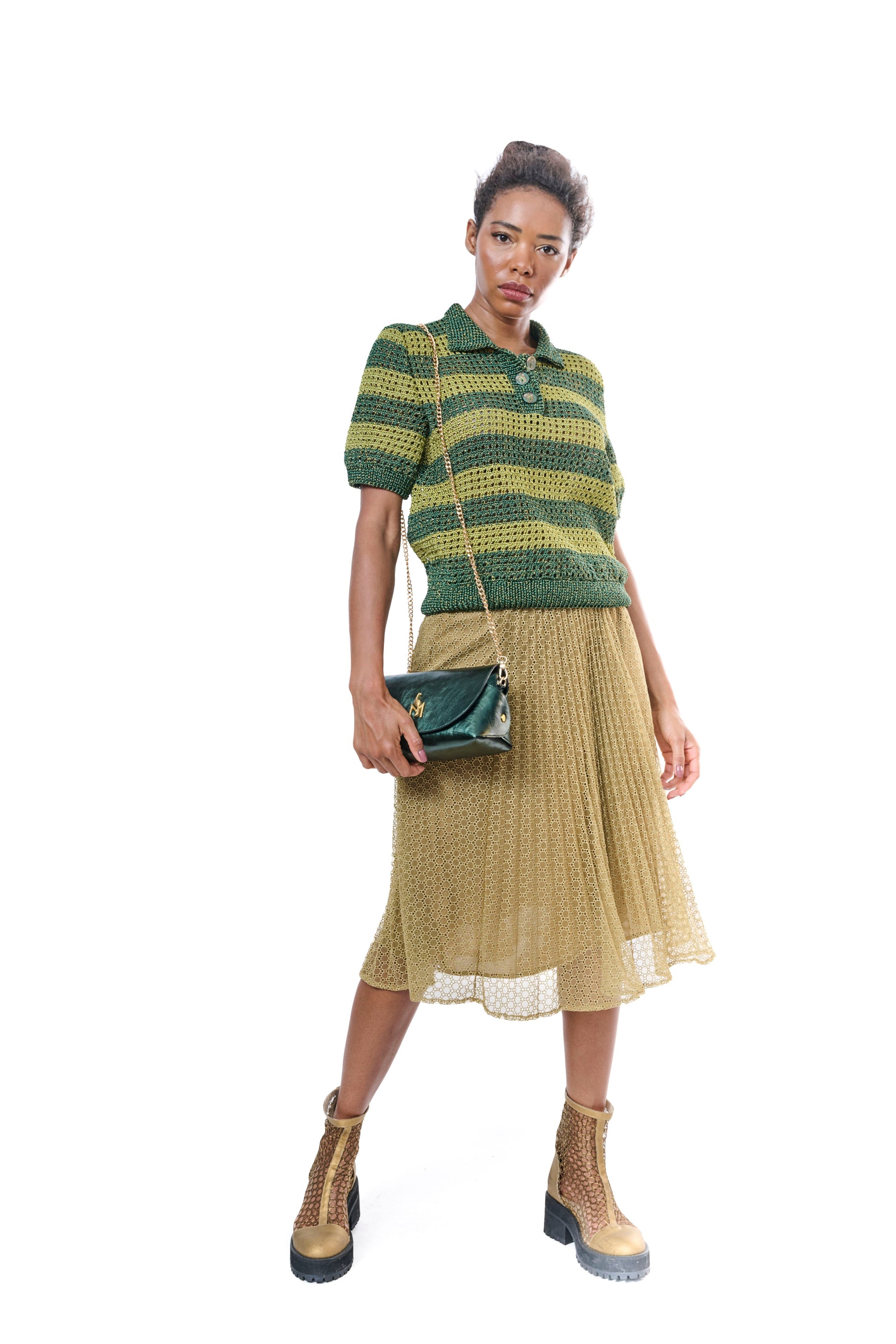 Handmade TOP Green Gold