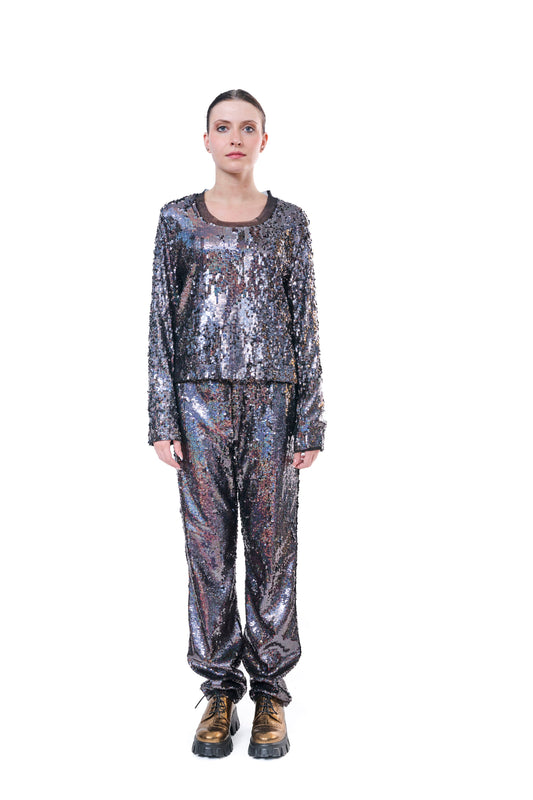 Blouse Sequins Loose Fit