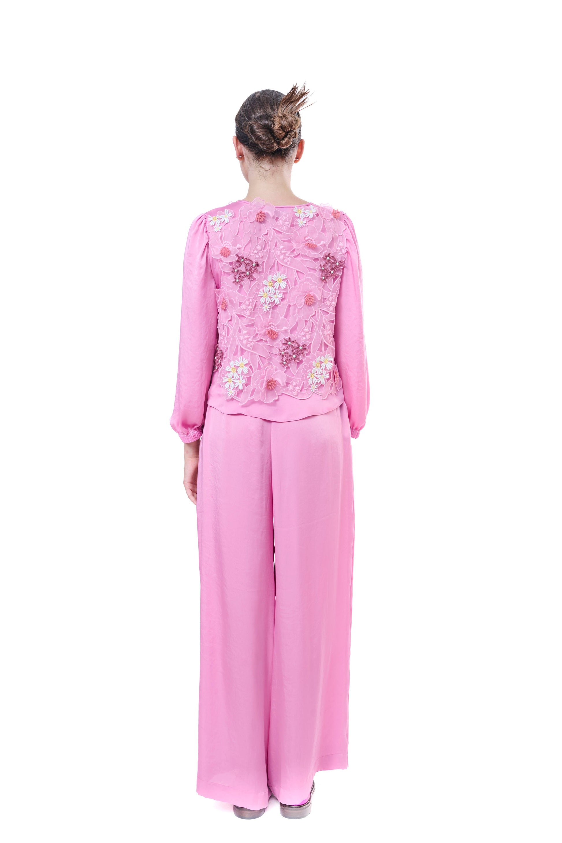 Pants Baby Pink Wide Leg