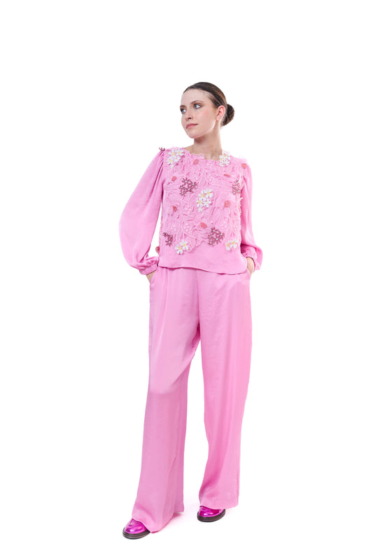 Blouse Baby Pink Embroidery