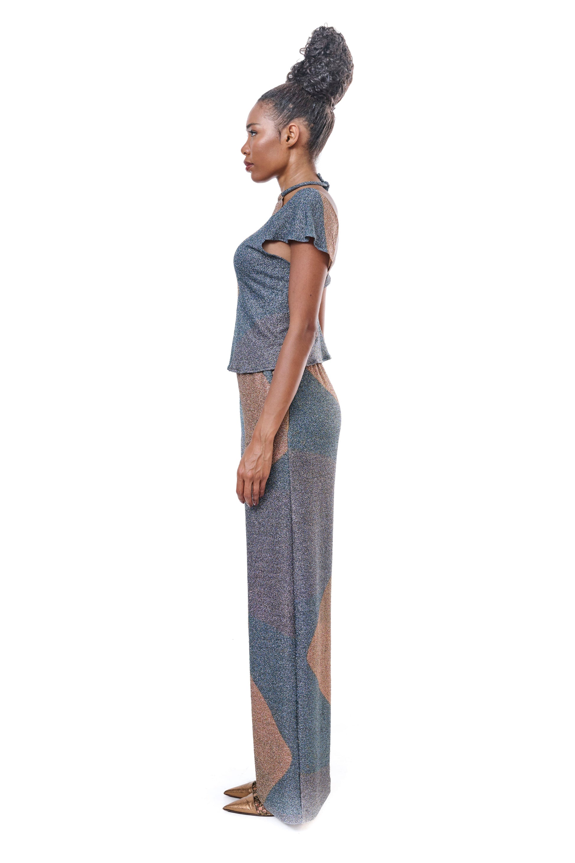 Top Lurex Print MAKA DADIANI ART