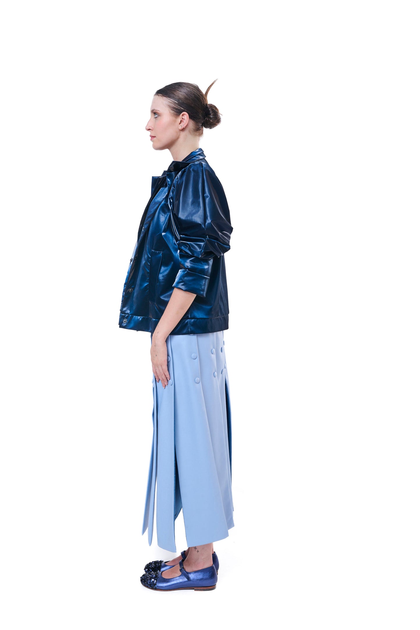 Jacket Shiny Blue