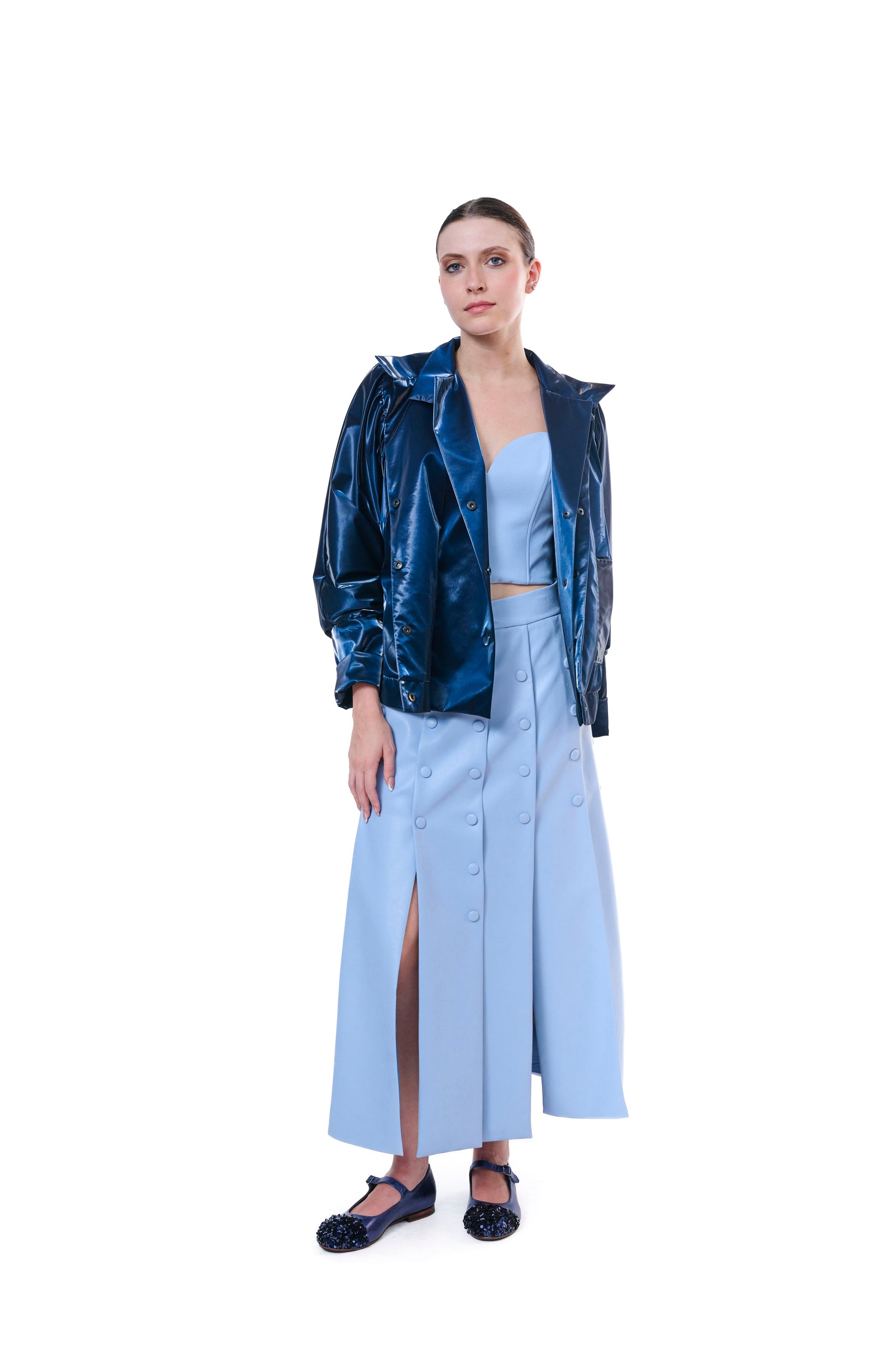 Jacket Shiny Blue