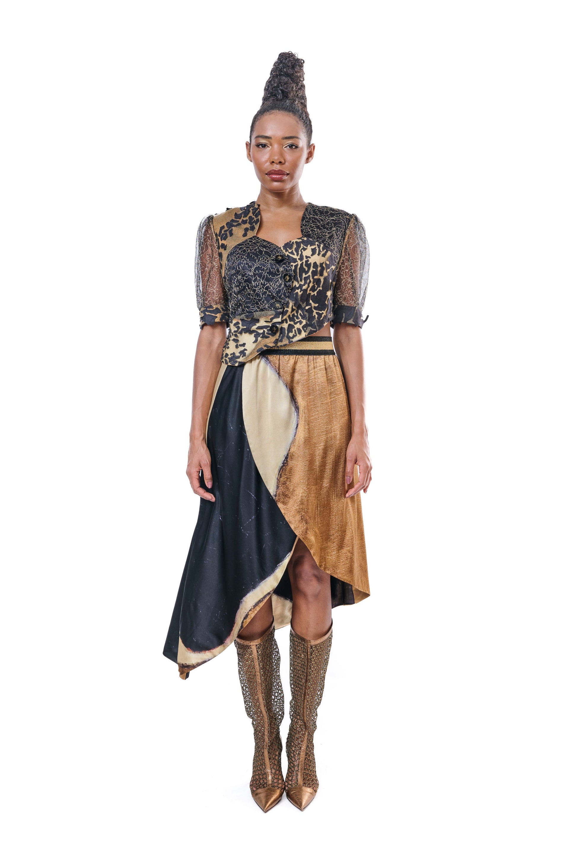 Skirt Pure Silk Inspiration ART MAKA DADIANI