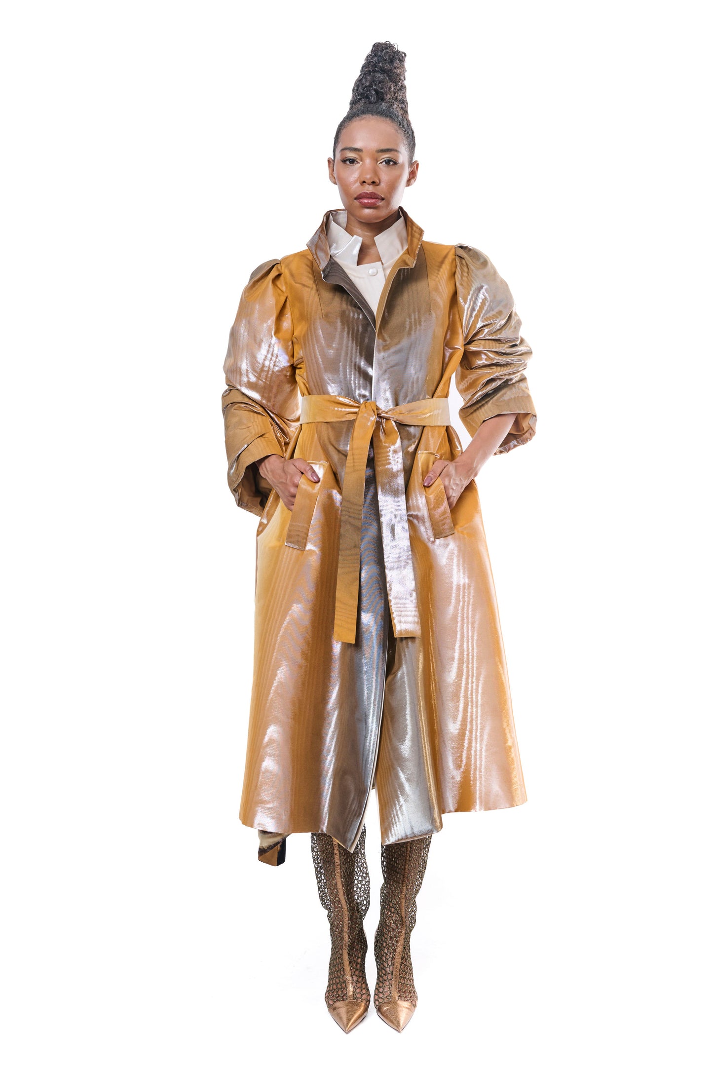 Handmade Coat Trench Multicolored