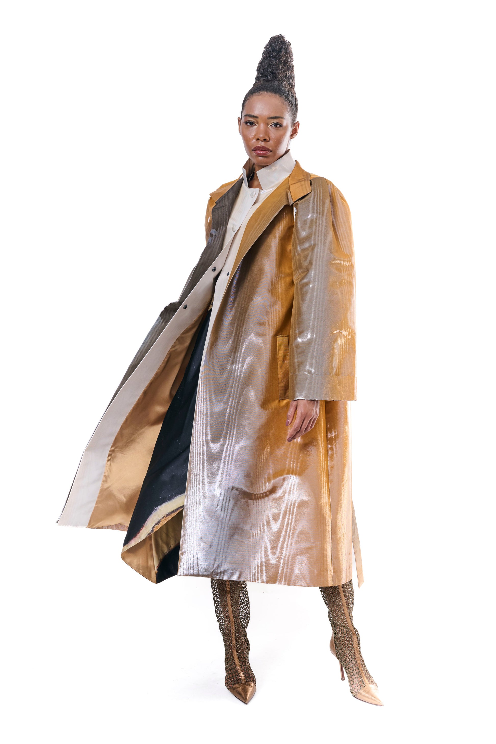 Handmade Coat Trench Multicolored