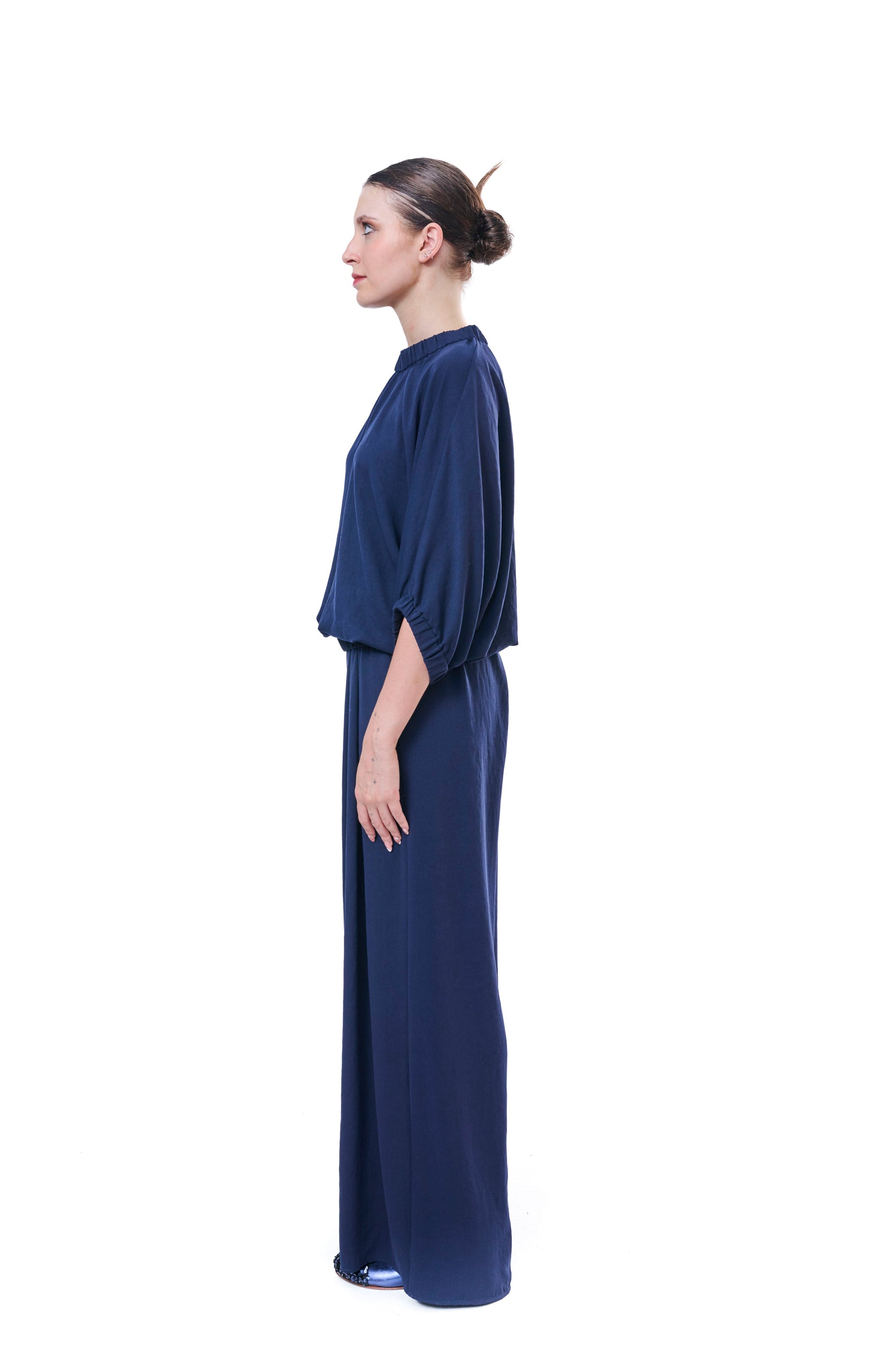 Top Midnight Blue Flowing