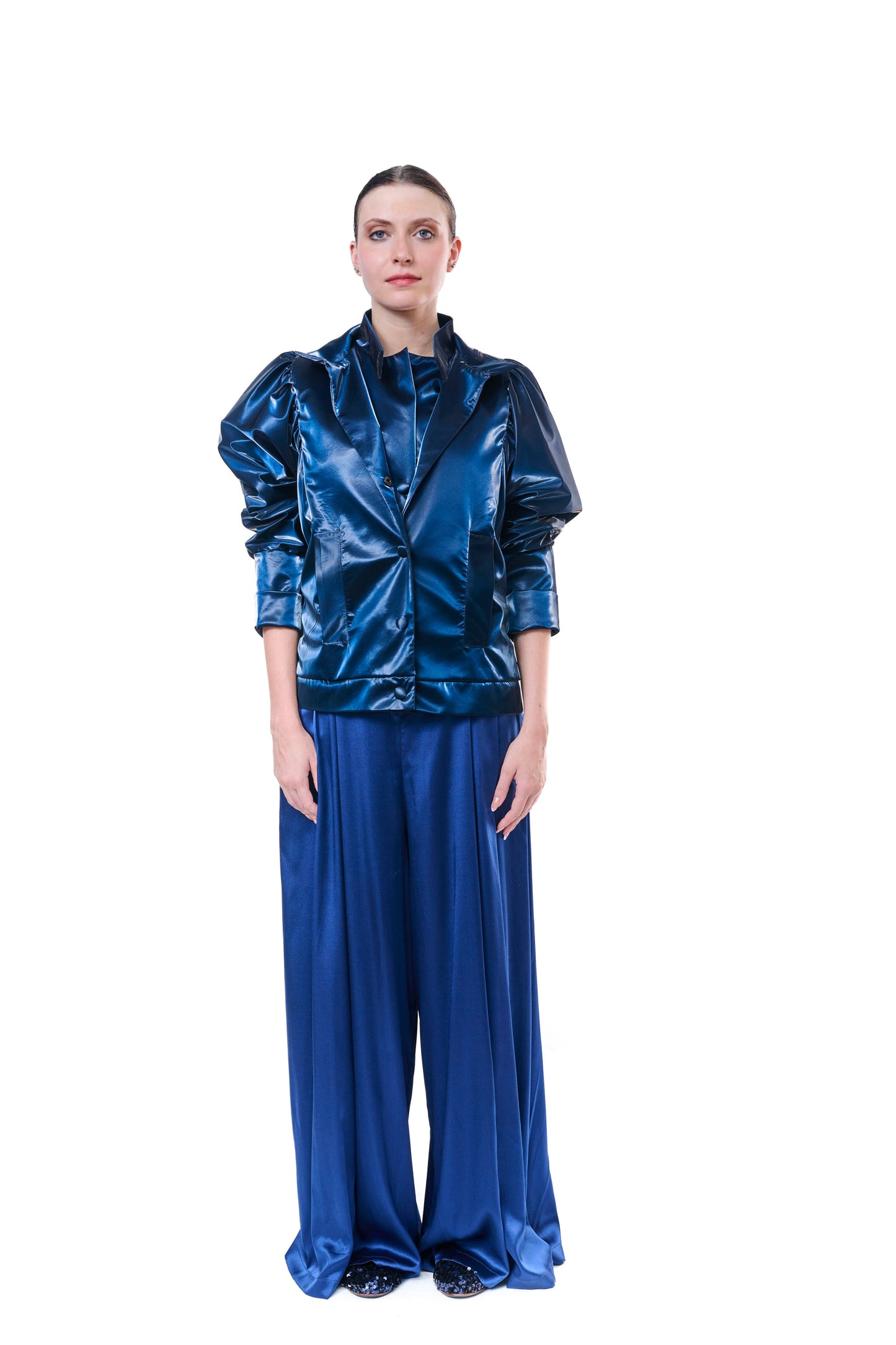 Jacket Metallic Blue