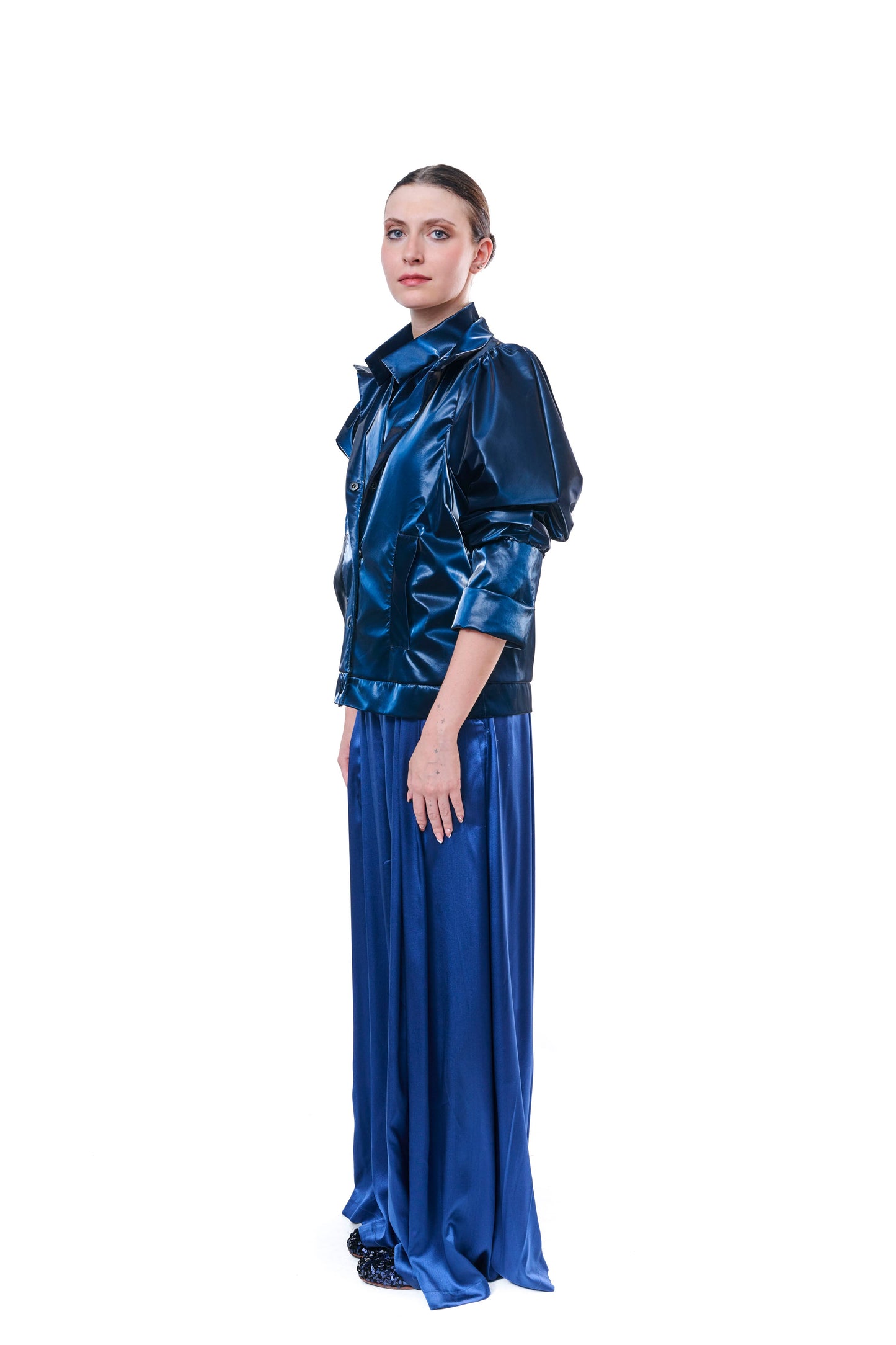 Jacket Metallic Blue