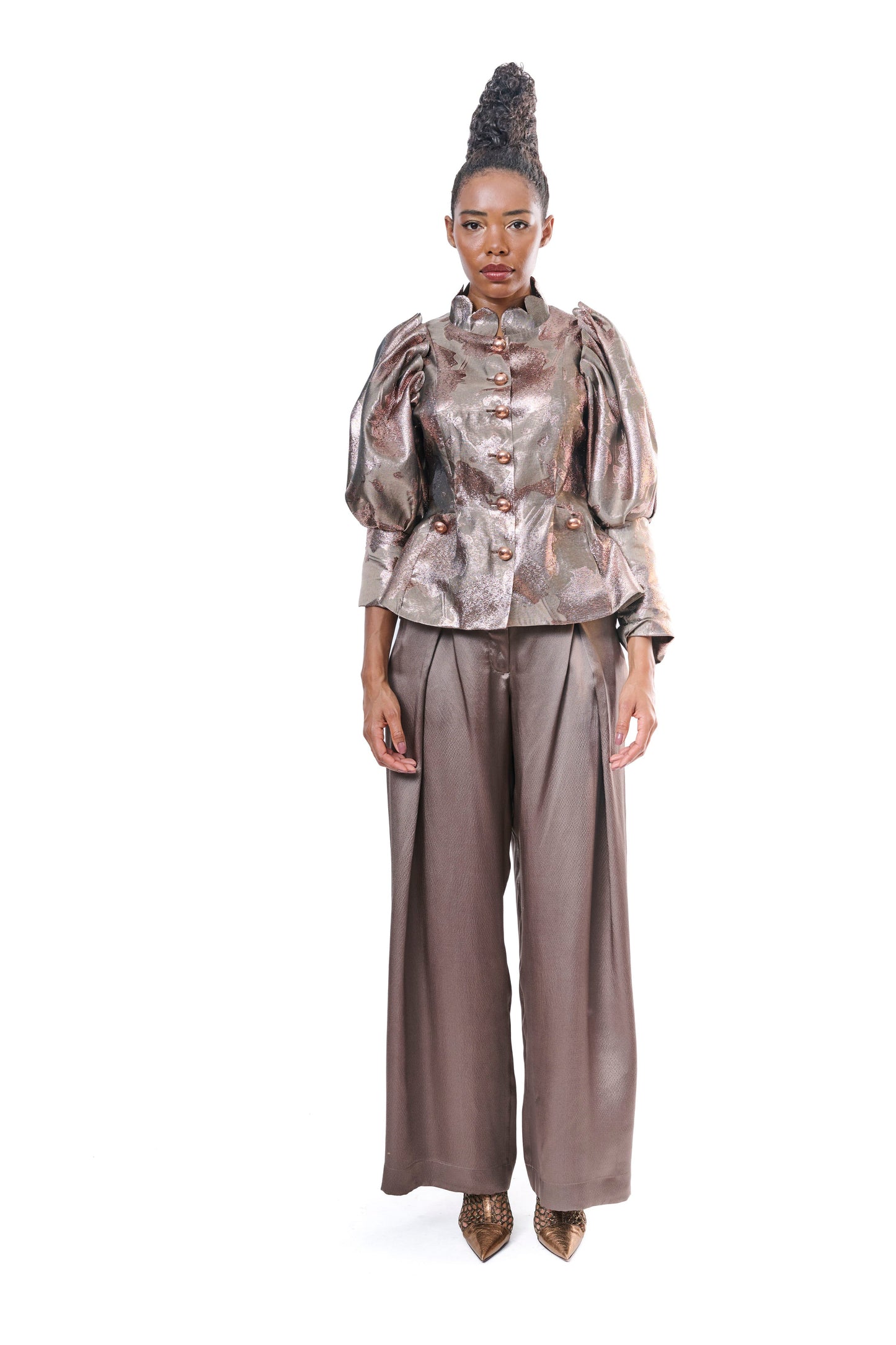 Metallic Jacquard Jacket "Angel"