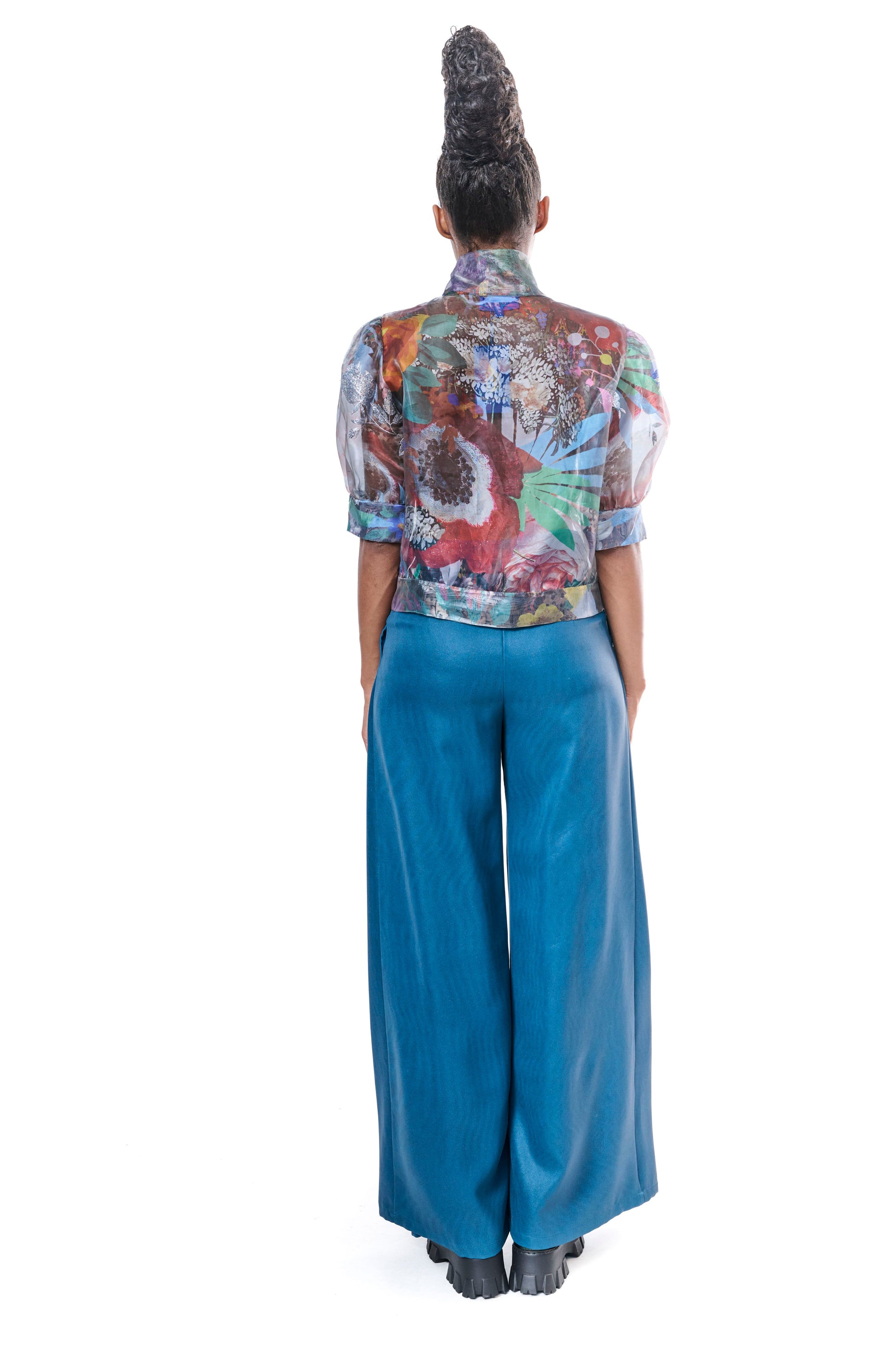 Blouse Embroidery Organza 3D