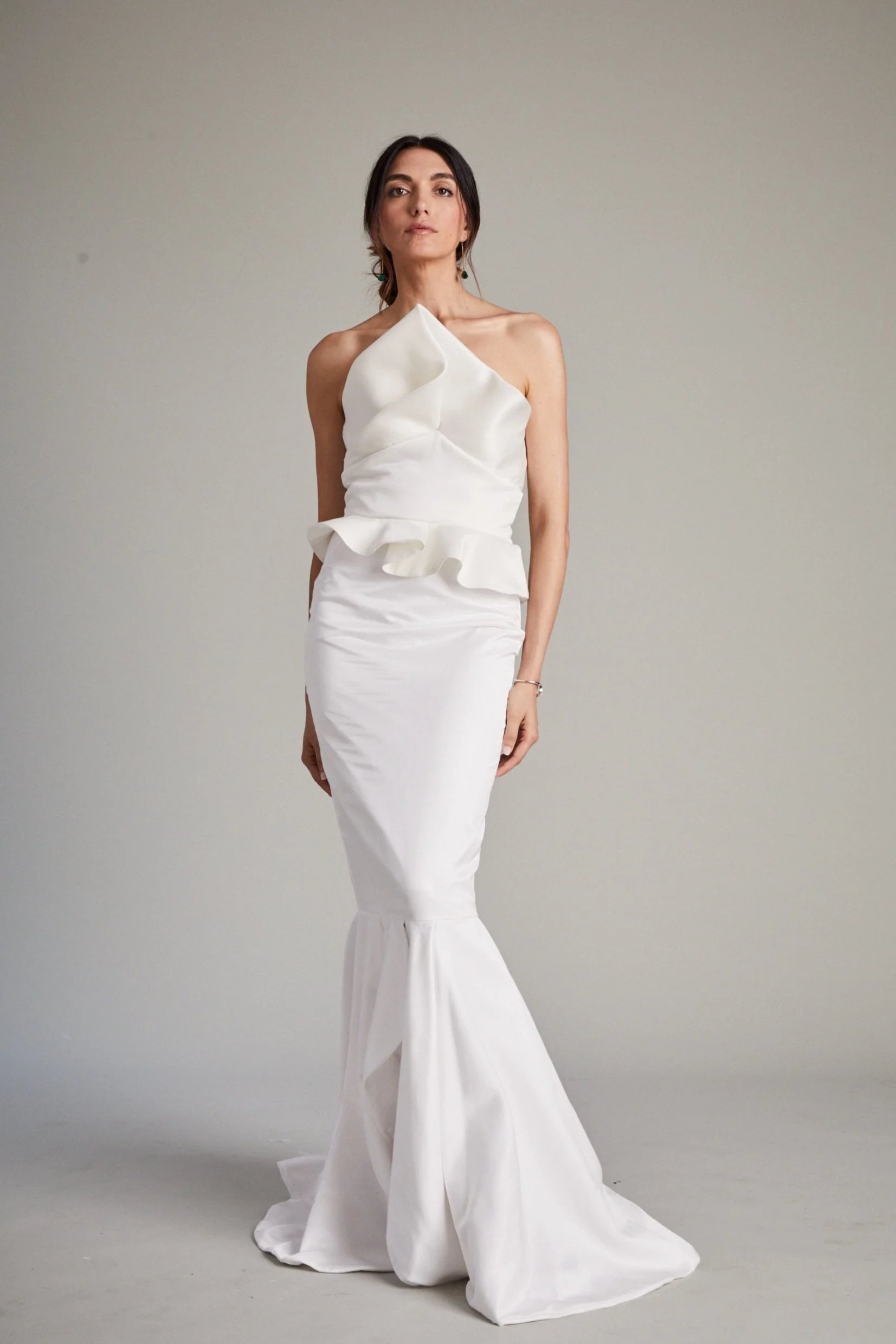 White Zaha Bodice with Skirt