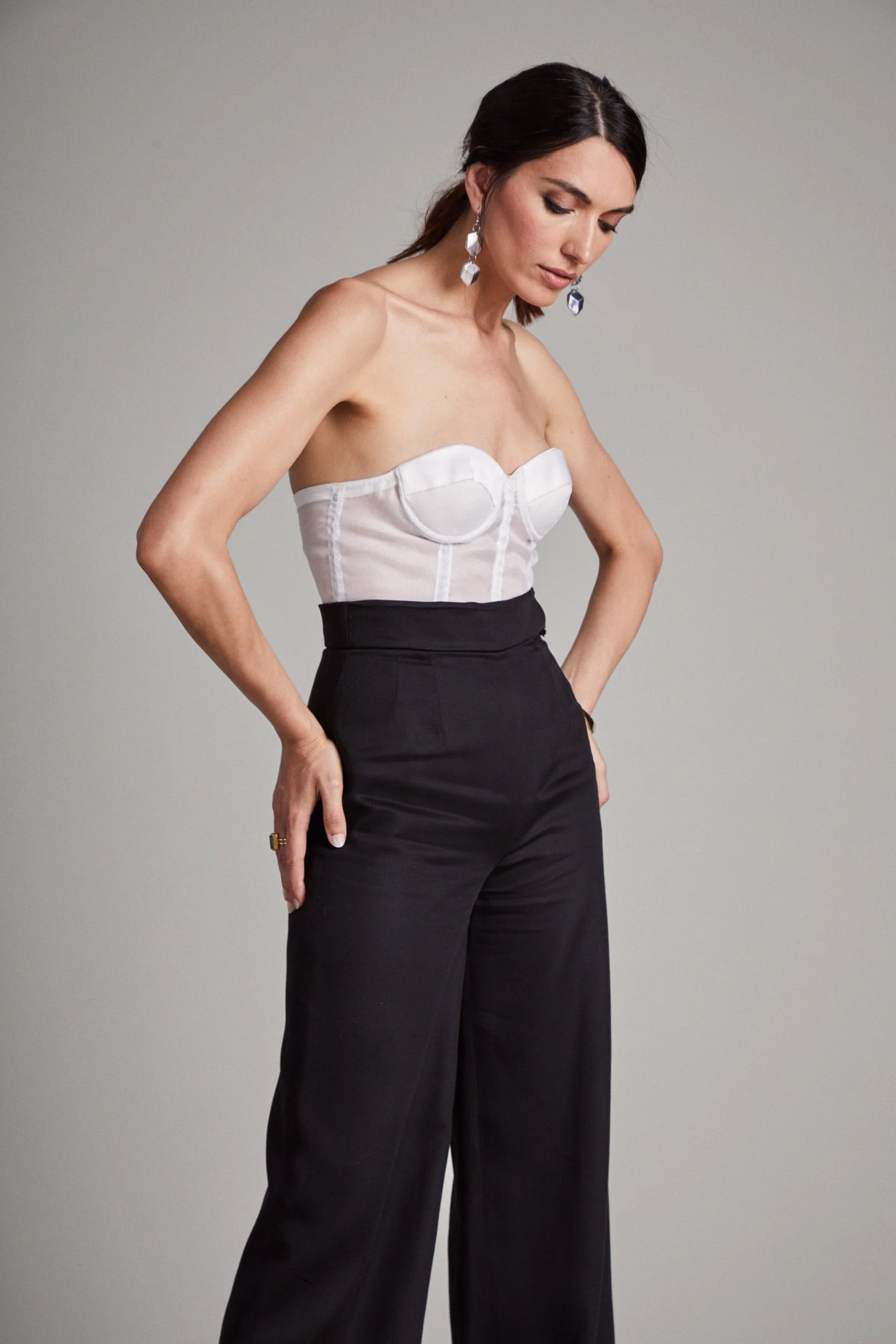 Black Wide Leg Trousers