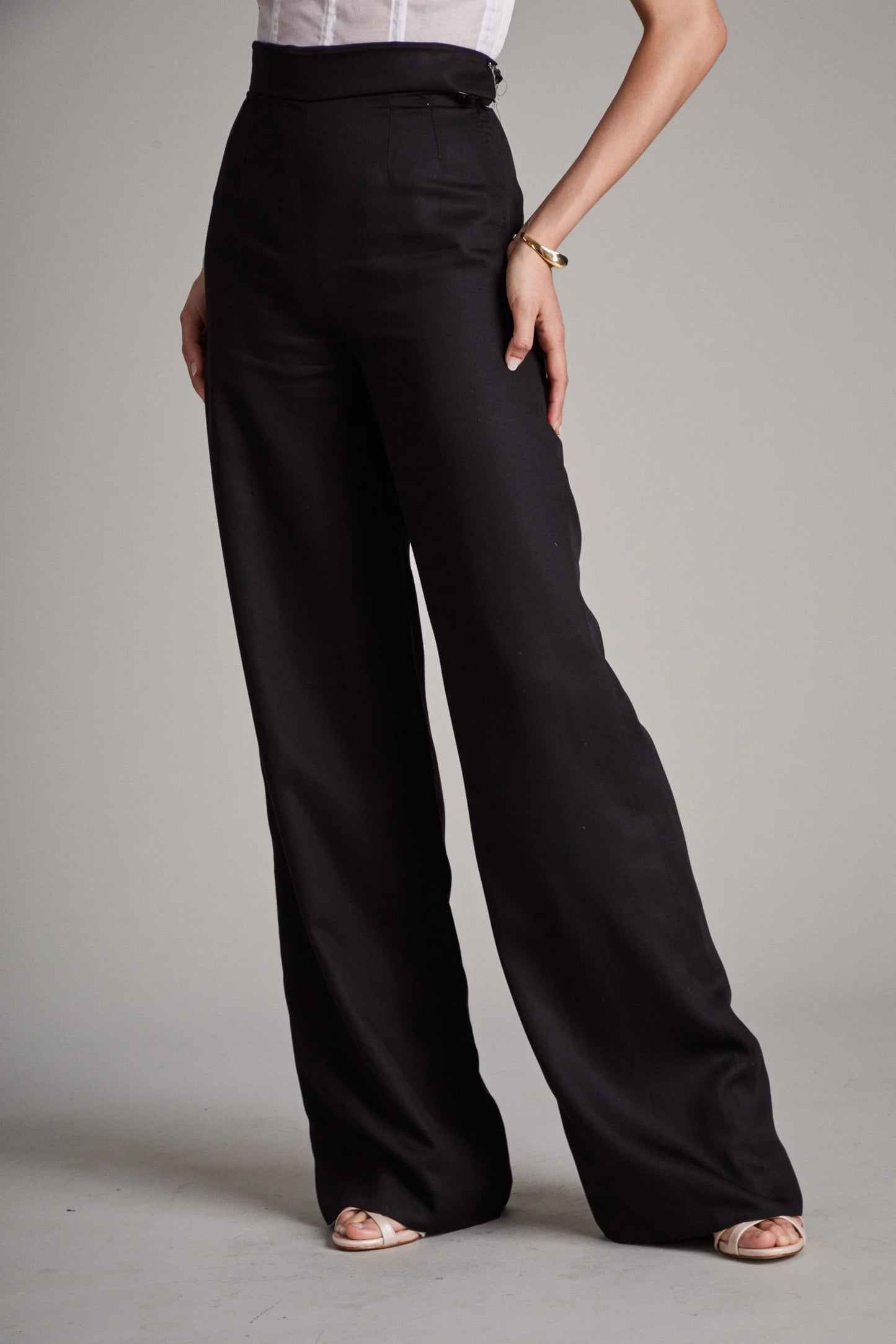 Black Wide Leg Trousers