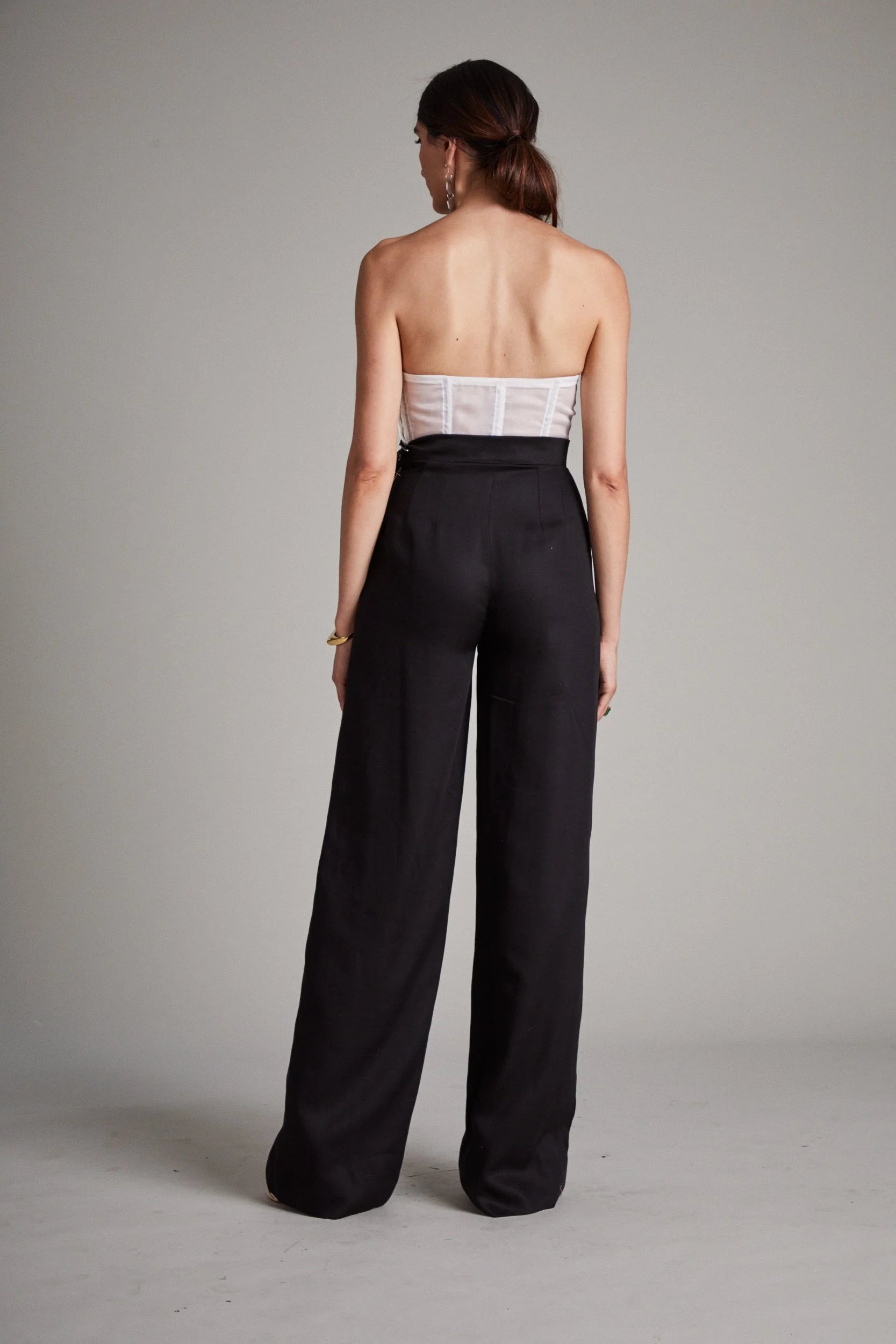 Black Wide Leg Trousers