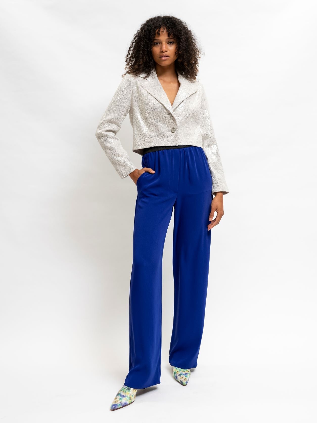 Pants Blue Flare Free
