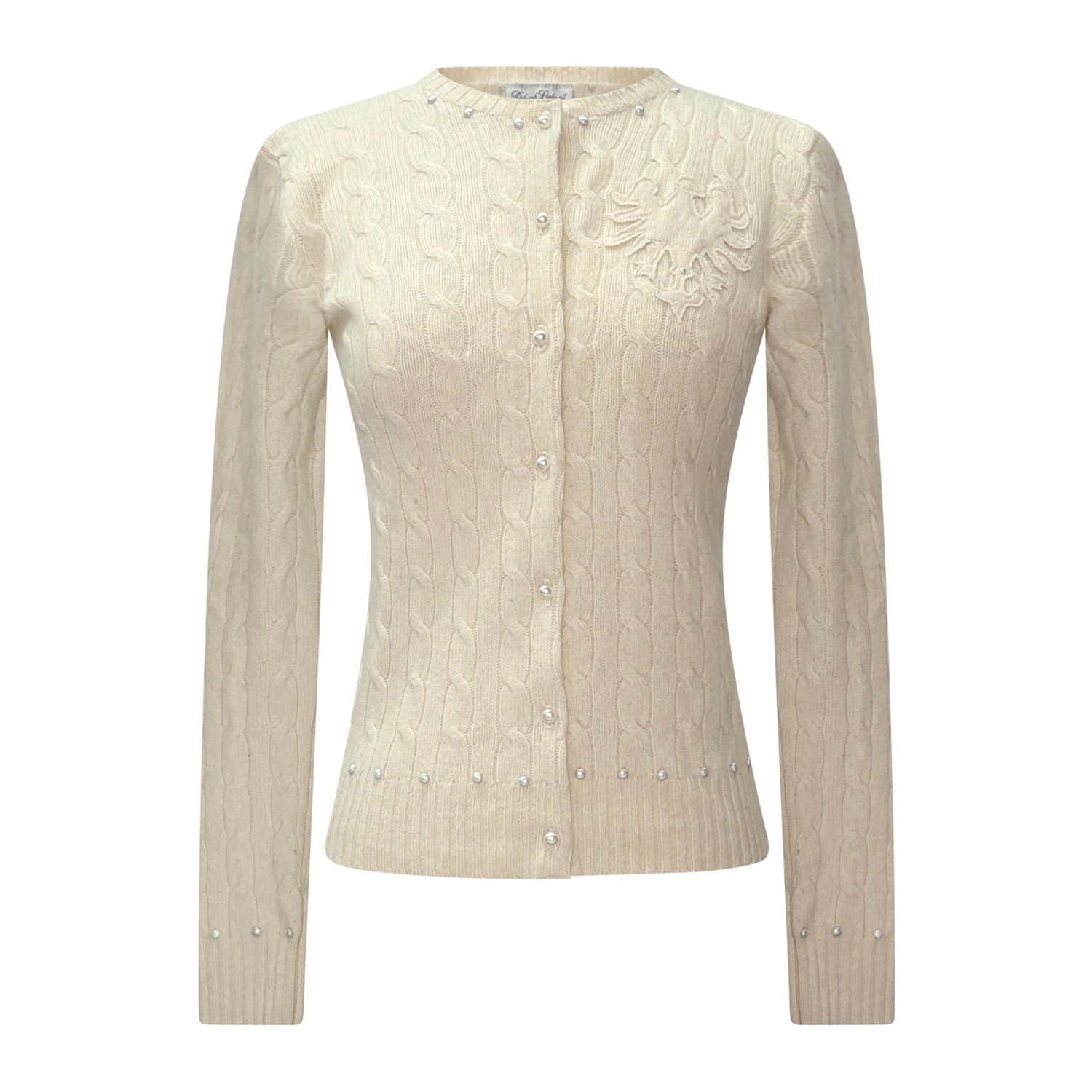 Eagle Shield Cardigan-Off White