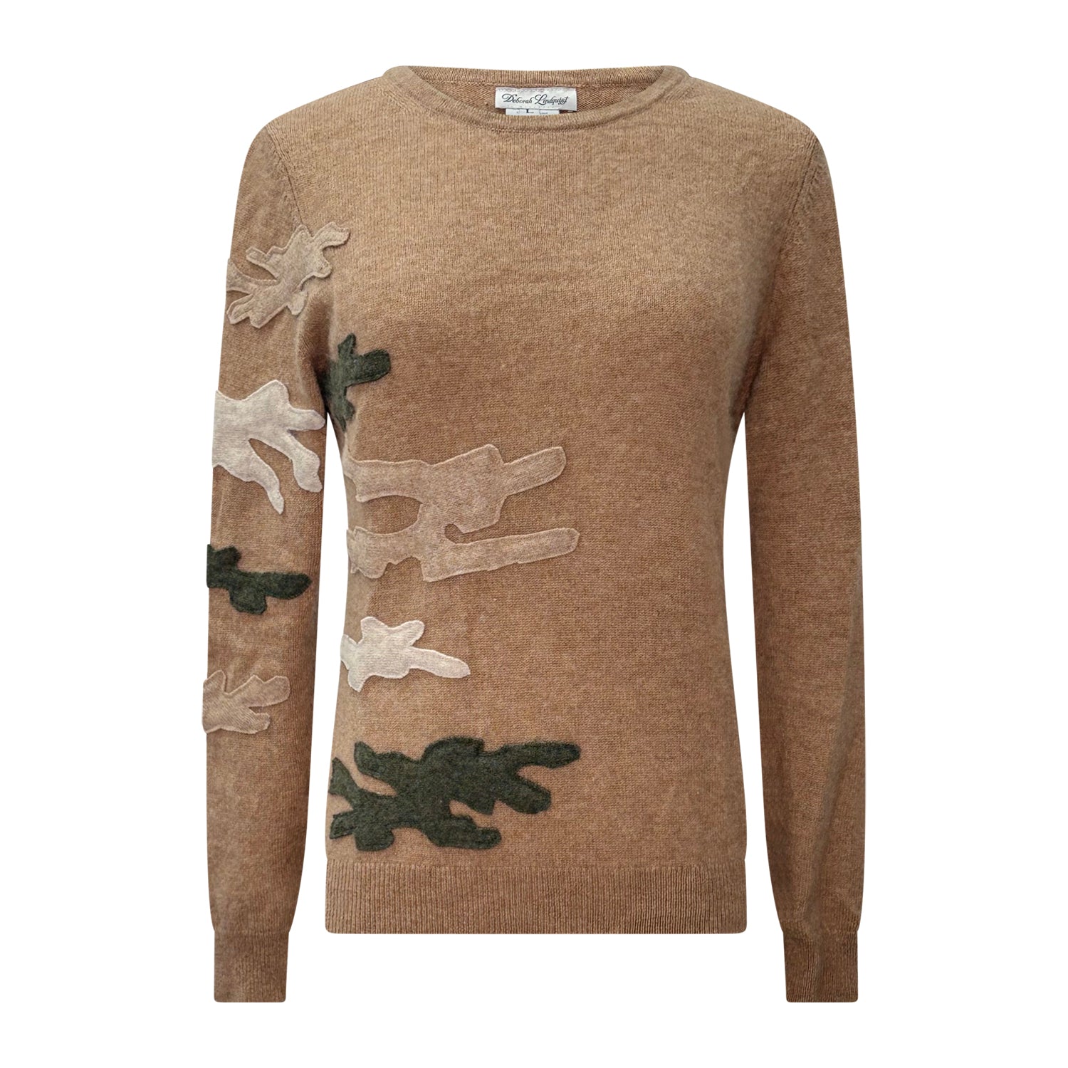 Camo Appliqué Pullover