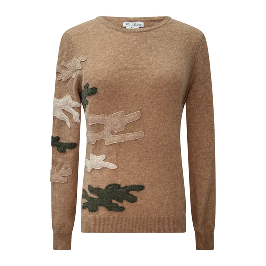 Camo Appliqué Pullover
