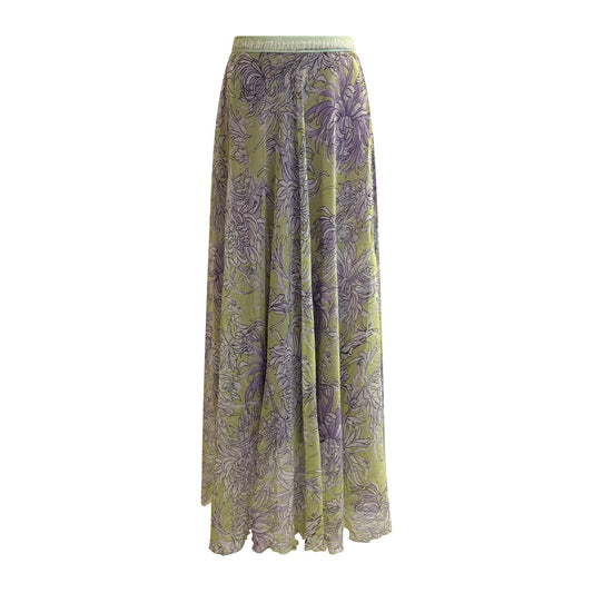 Claire Chrysanthemum Maxi Skirt
