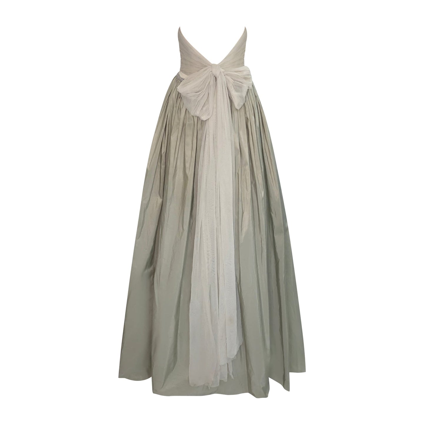 Petra Pewter Metallic Gown