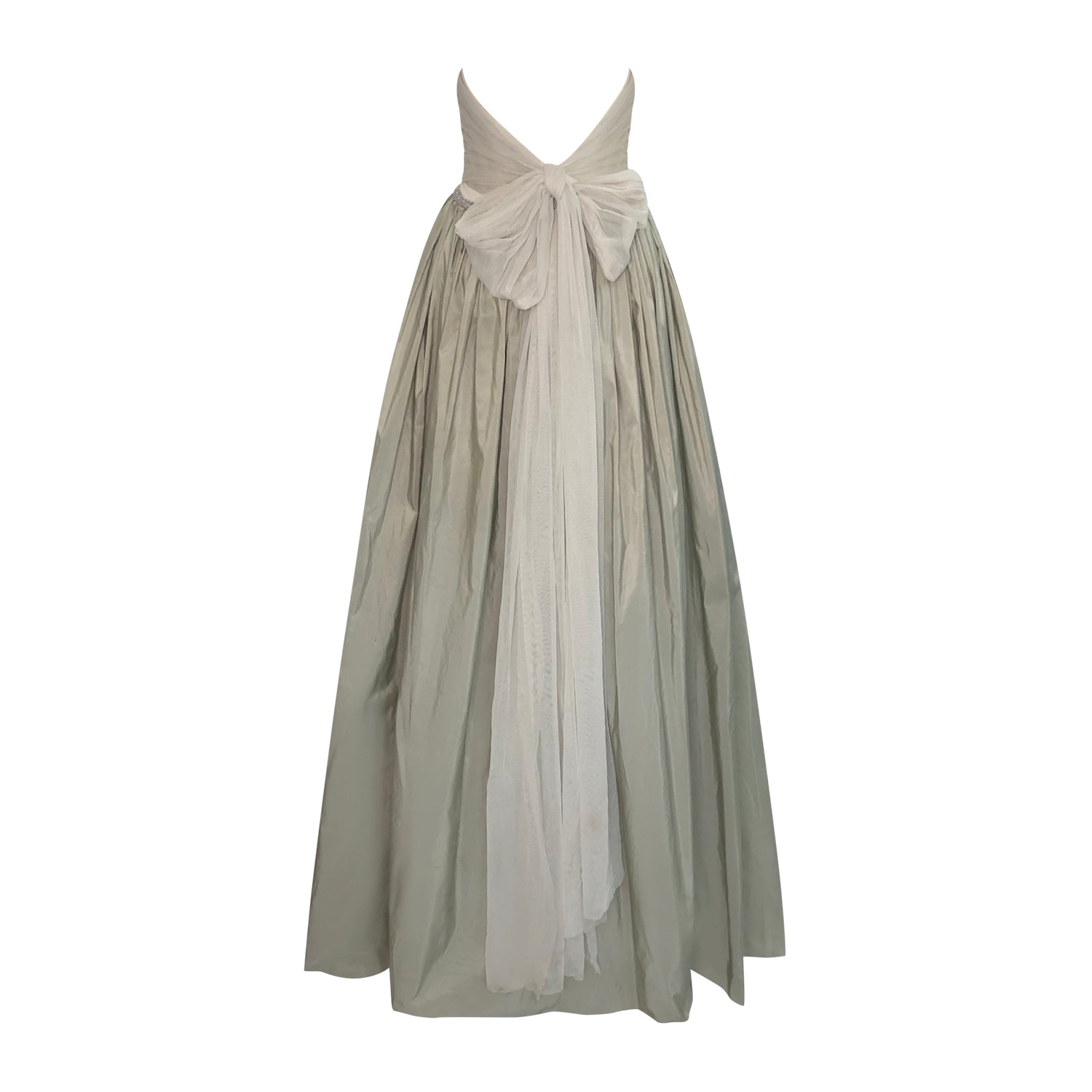 Petra Pewter Metallic Gown