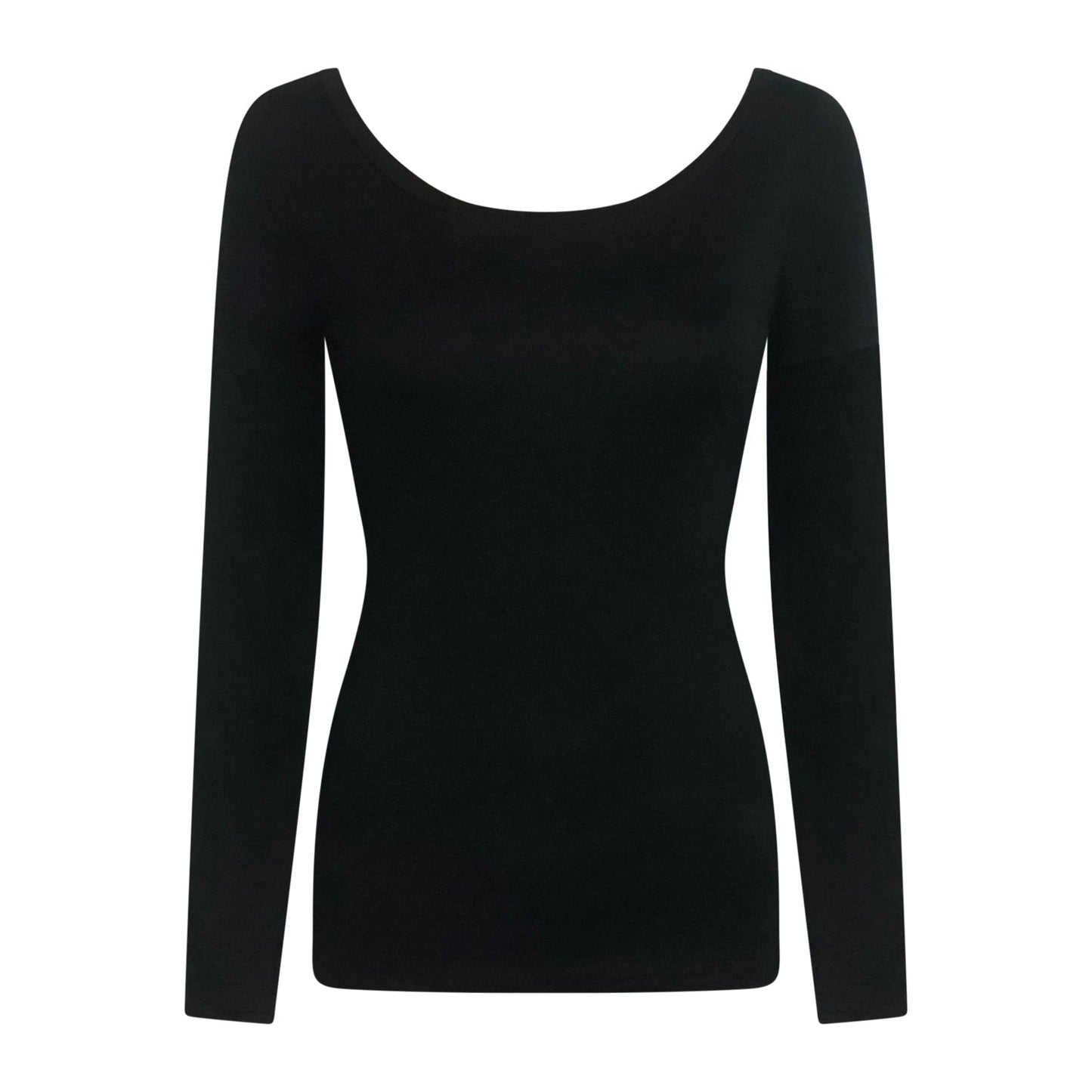Martha Longsleeve Boatneck-Black