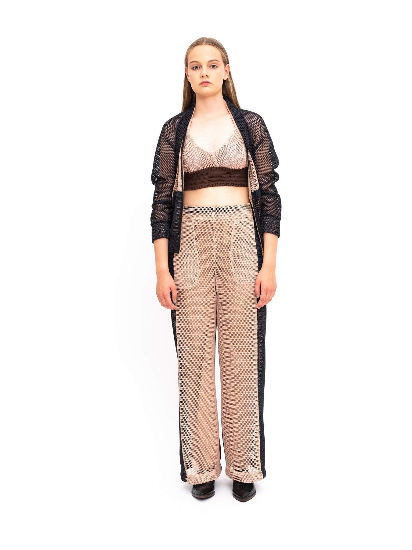 Jacket Brown Mesh