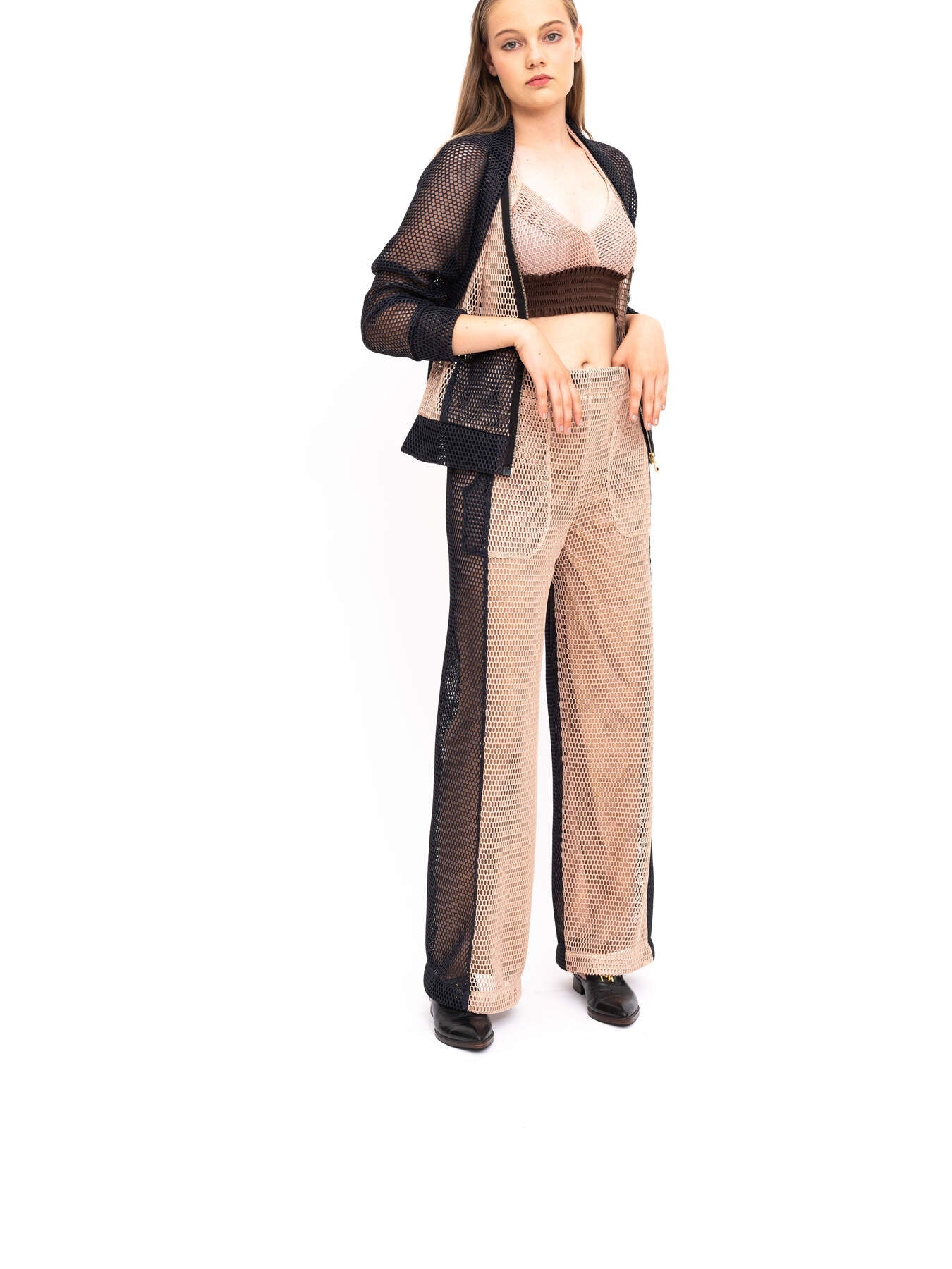 Jacket Brown Mesh