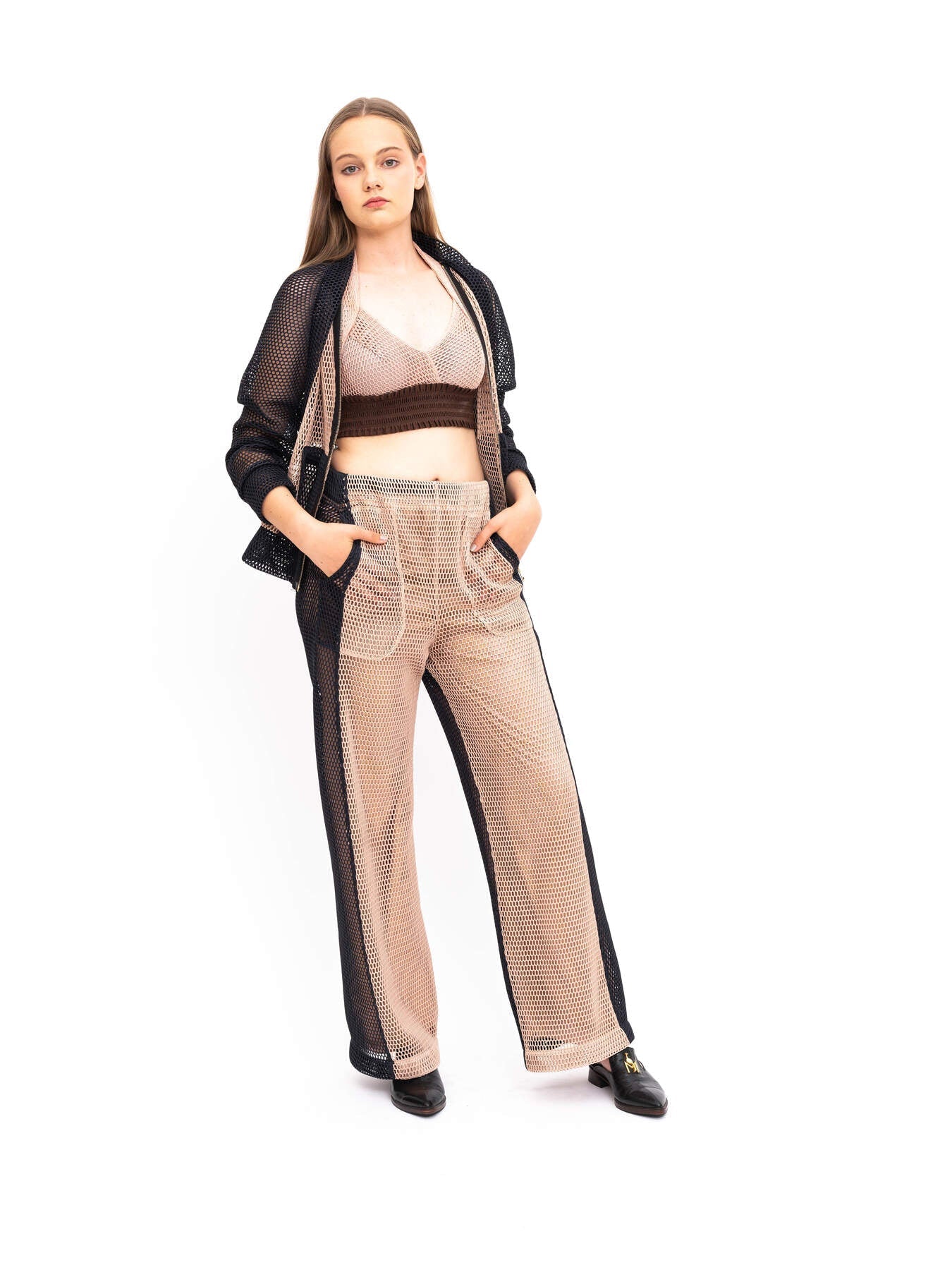 Pants Mesh Beige