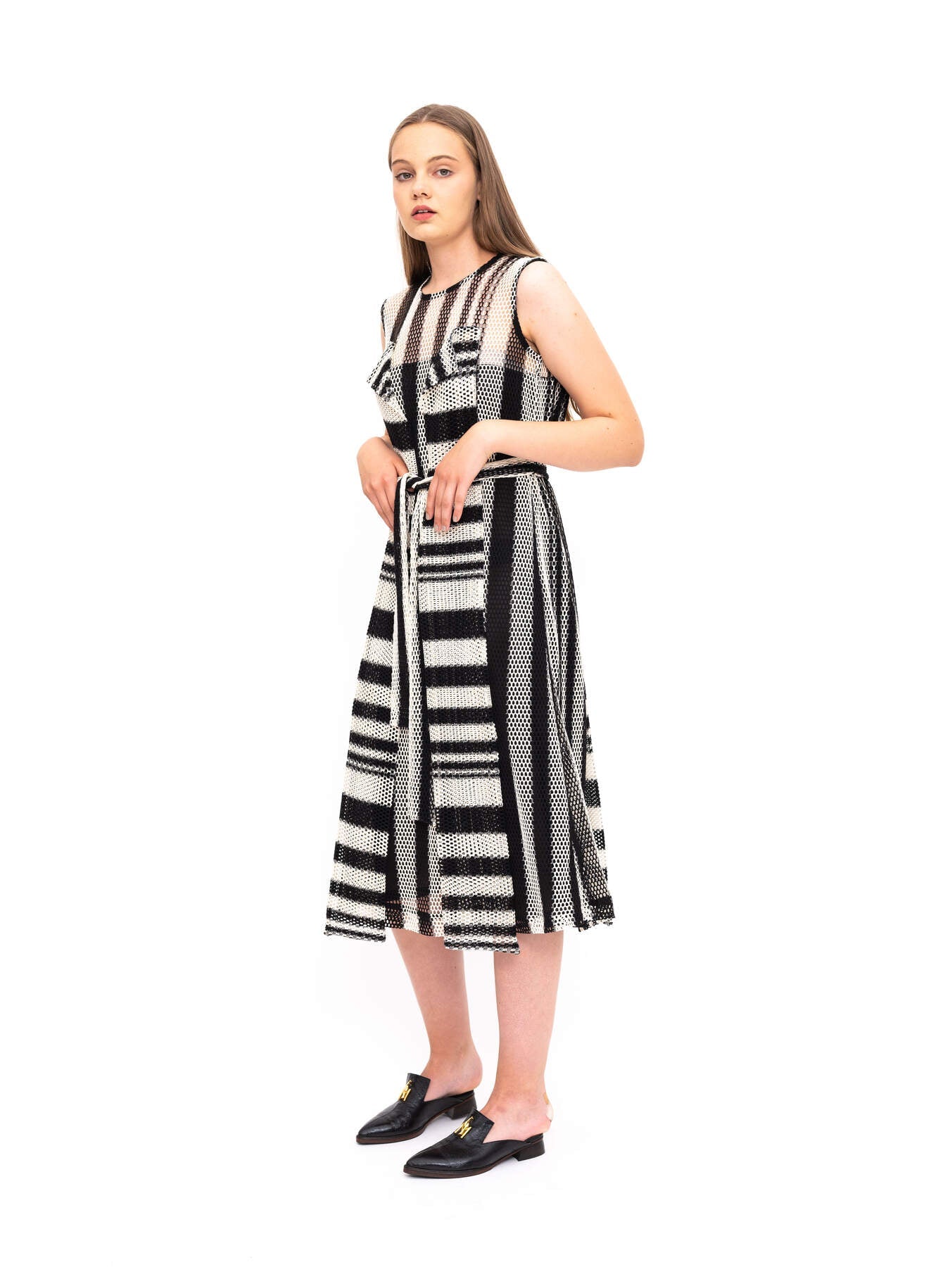 Dress Black White