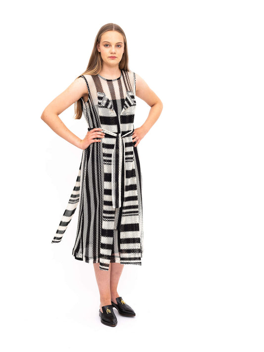 Dress Black White