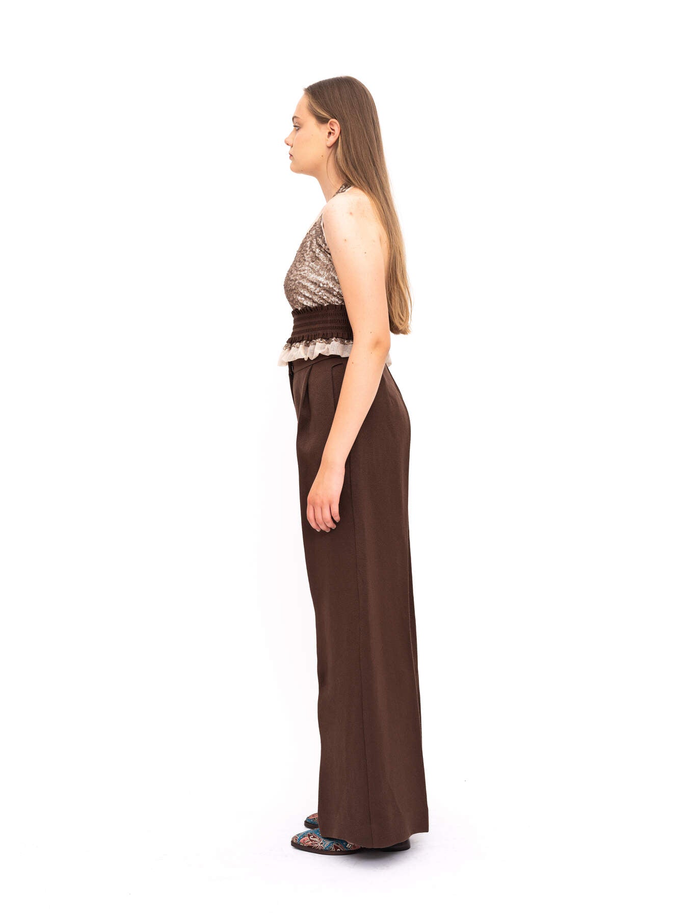 Pants Brown Palazzo