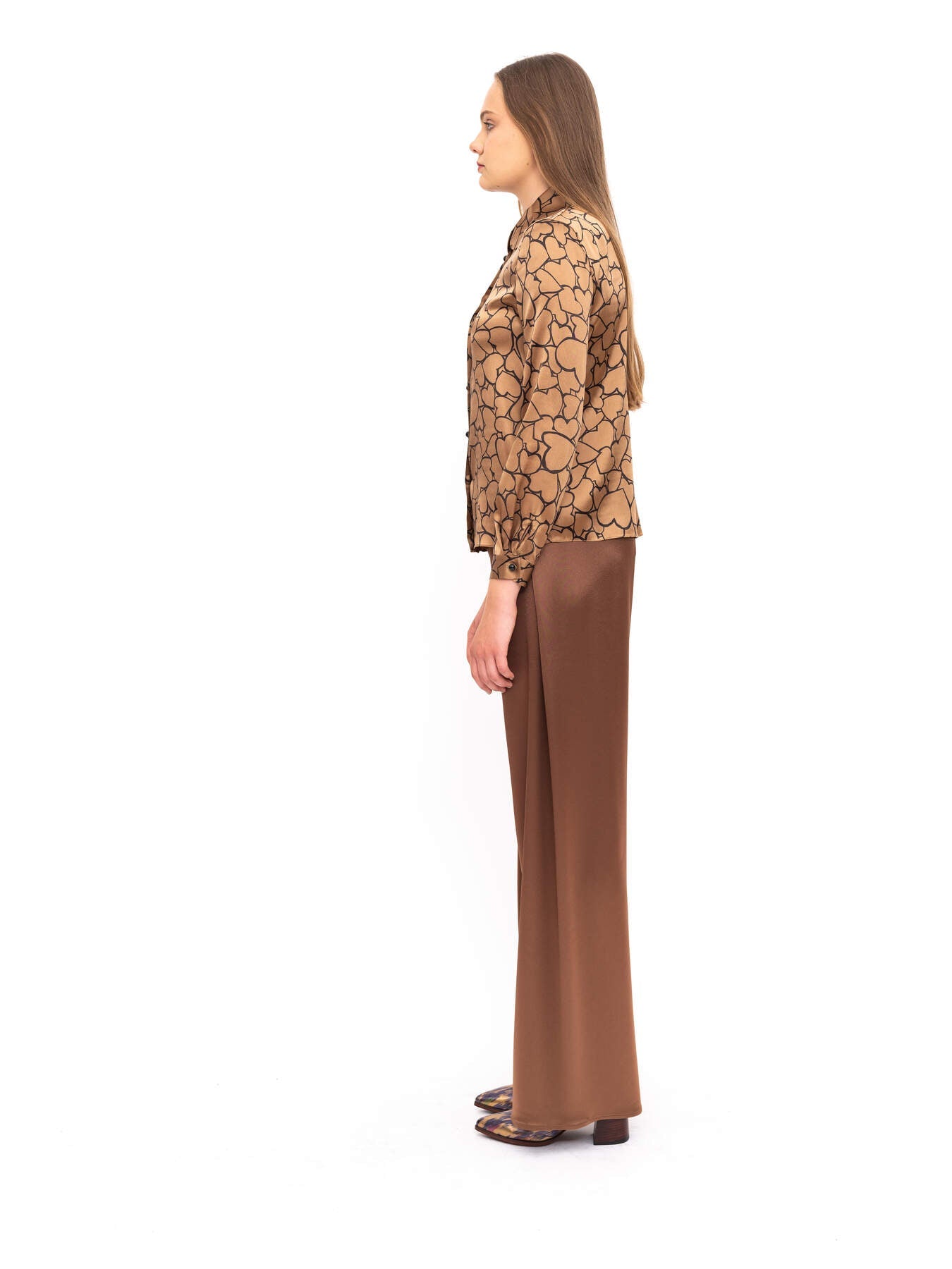Pants Brown Silk