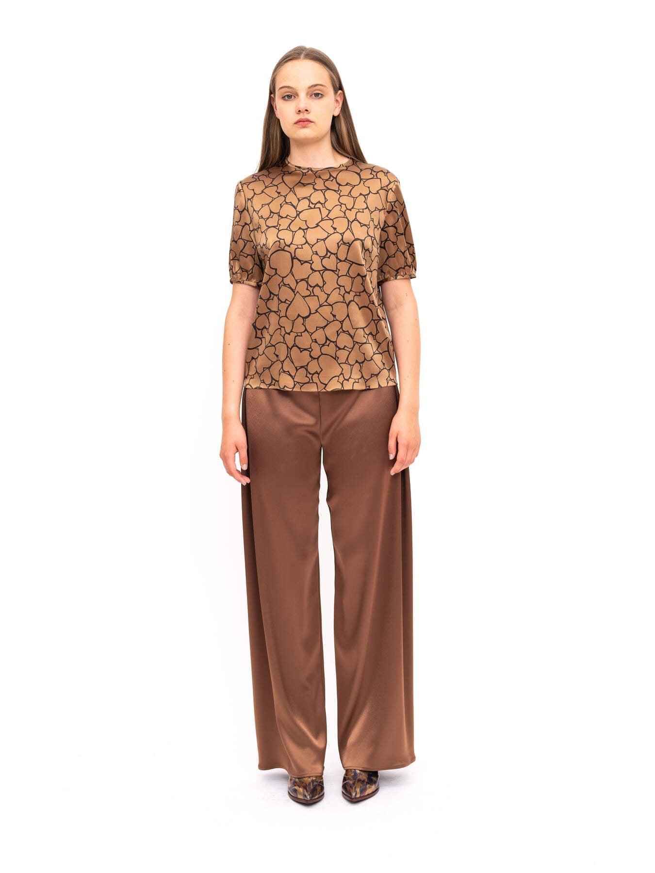 Pants Brown Silk
